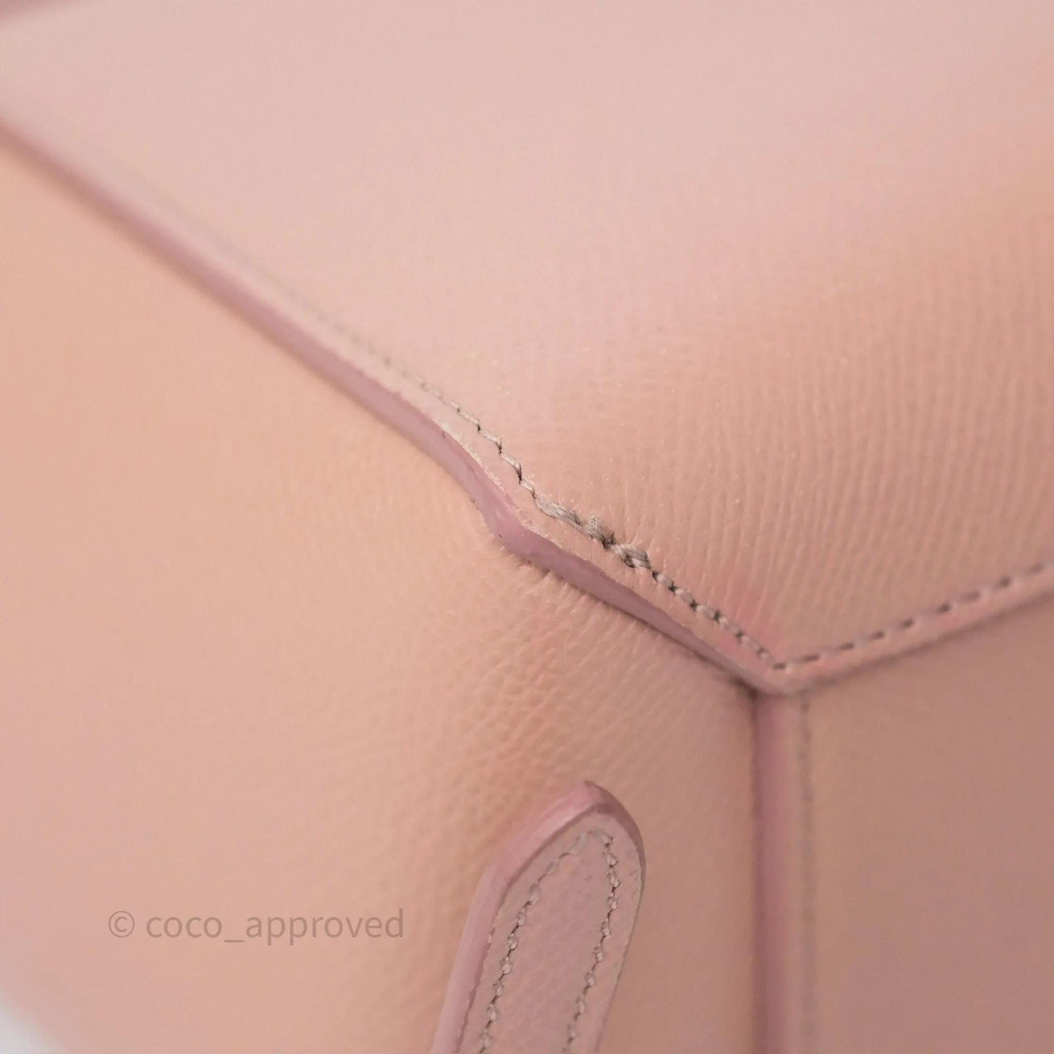 Celine Nano Belt Bag Vintage Pink Grained Calfskin Gold Hardware
