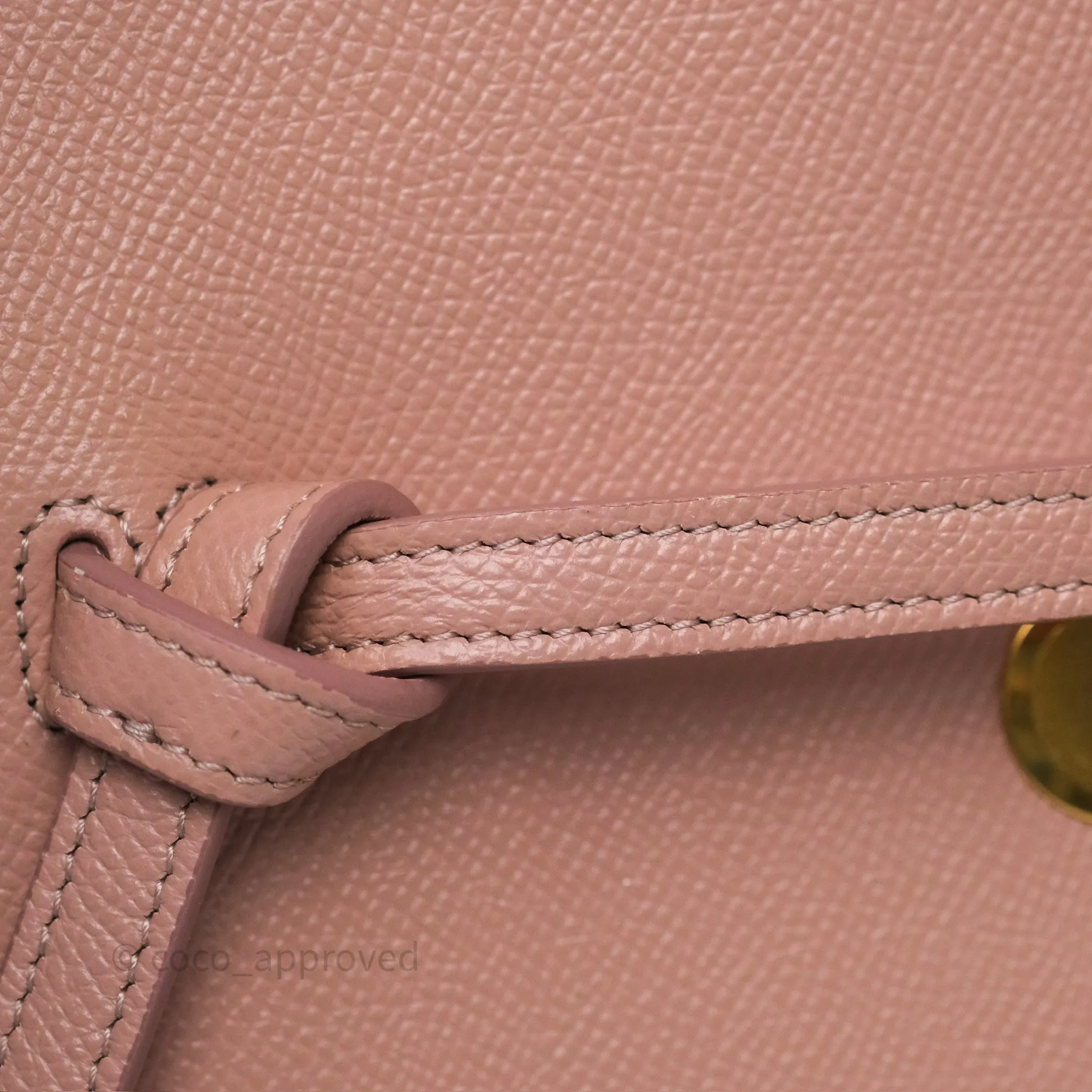 Celine Nano Belt Bag Vintage Pink Grained Calfskin Gold Hardware