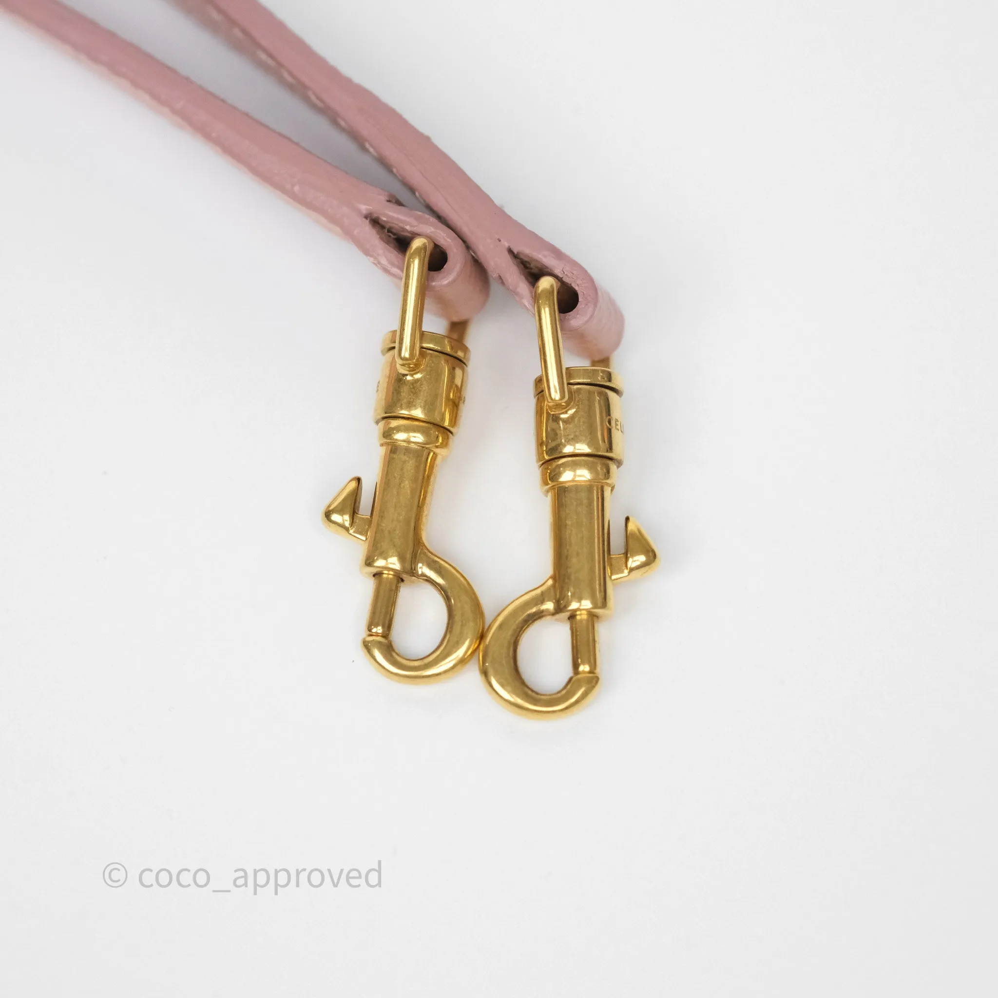 Celine Nano Belt Bag Vintage Pink Grained Calfskin Gold Hardware