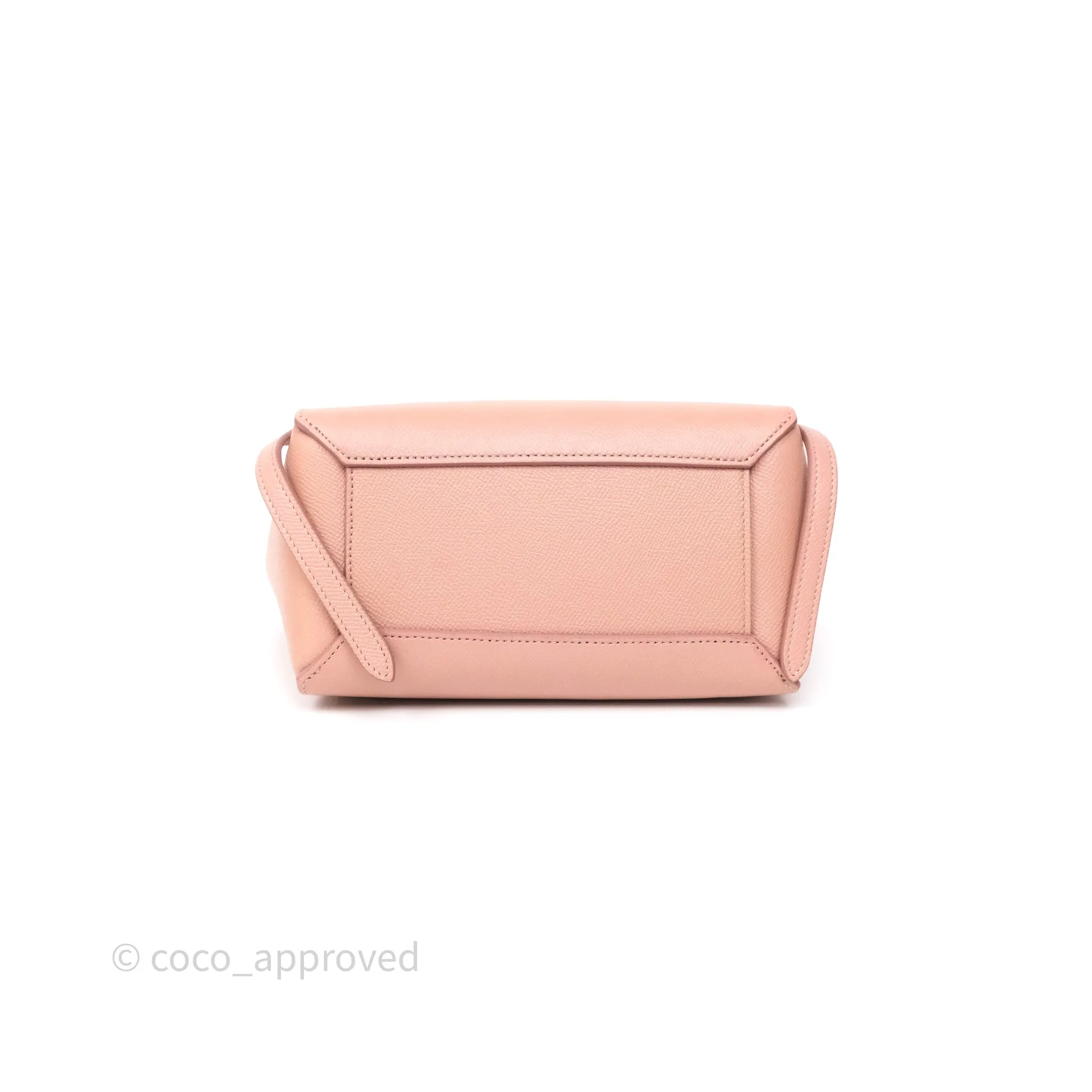 Celine Nano Belt Bag Vintage Pink Grained Calfskin Gold Hardware