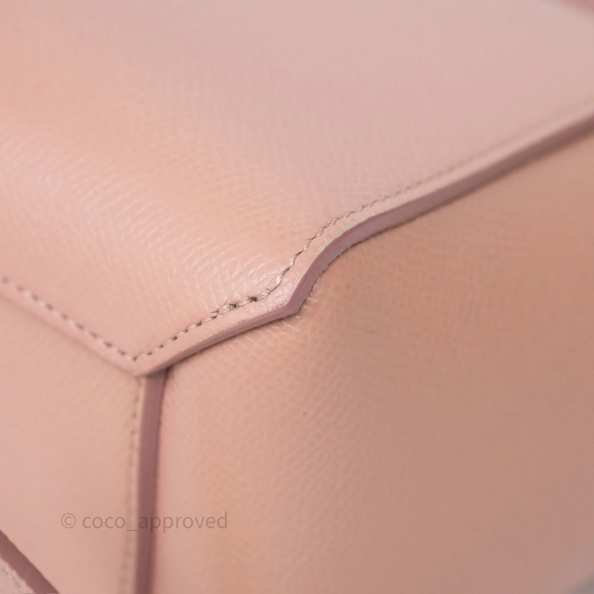 Celine Nano Belt Bag Vintage Pink Grained Calfskin Gold Hardware
