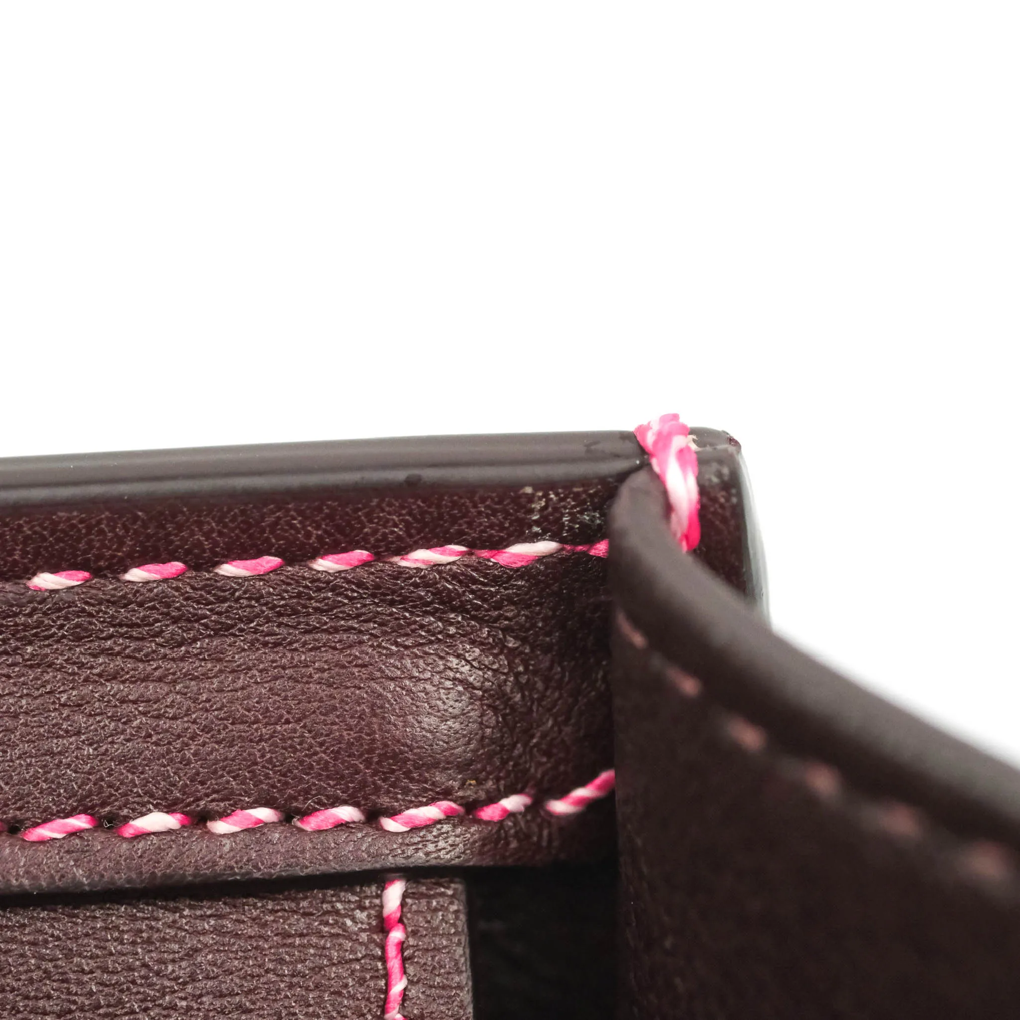 Celine Nano Luggage Bag Burgundy Gold Hardware