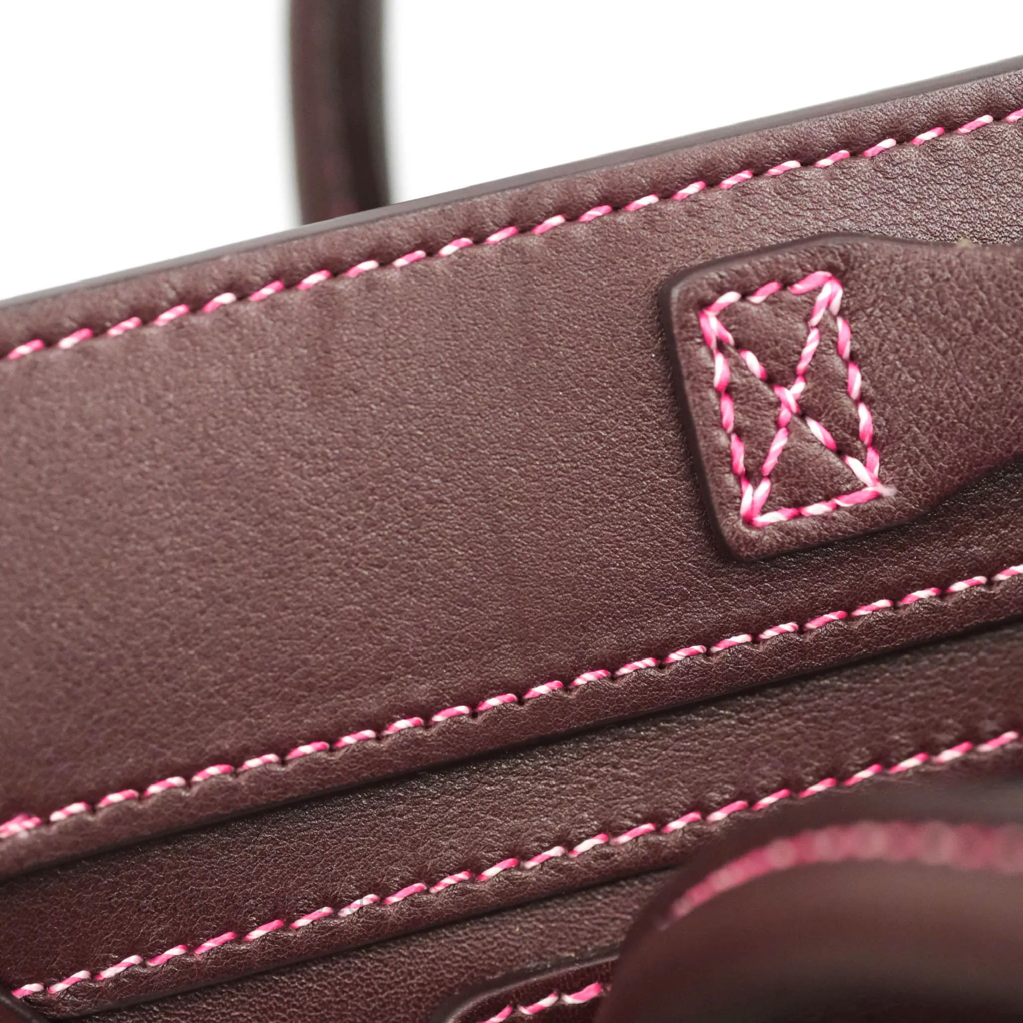 Celine Nano Luggage Bag Burgundy Gold Hardware