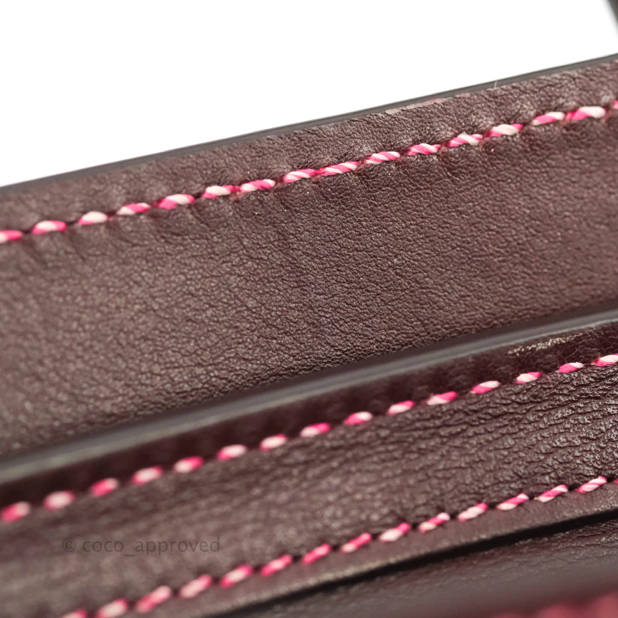 Celine Nano Luggage Bag Burgundy Gold Hardware