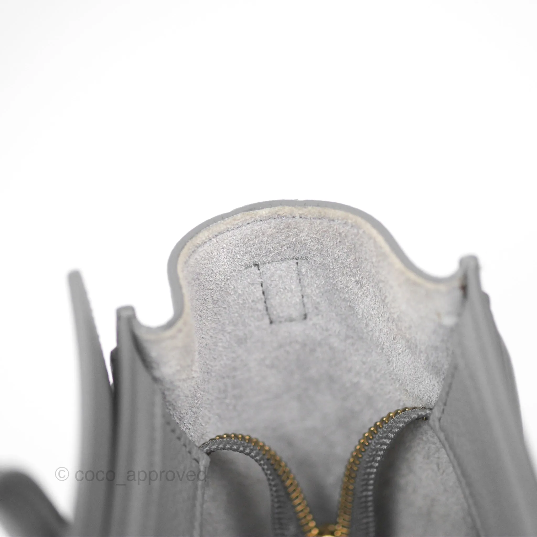 Celine Nano Luggage Bag Grey Drummed Calfskin