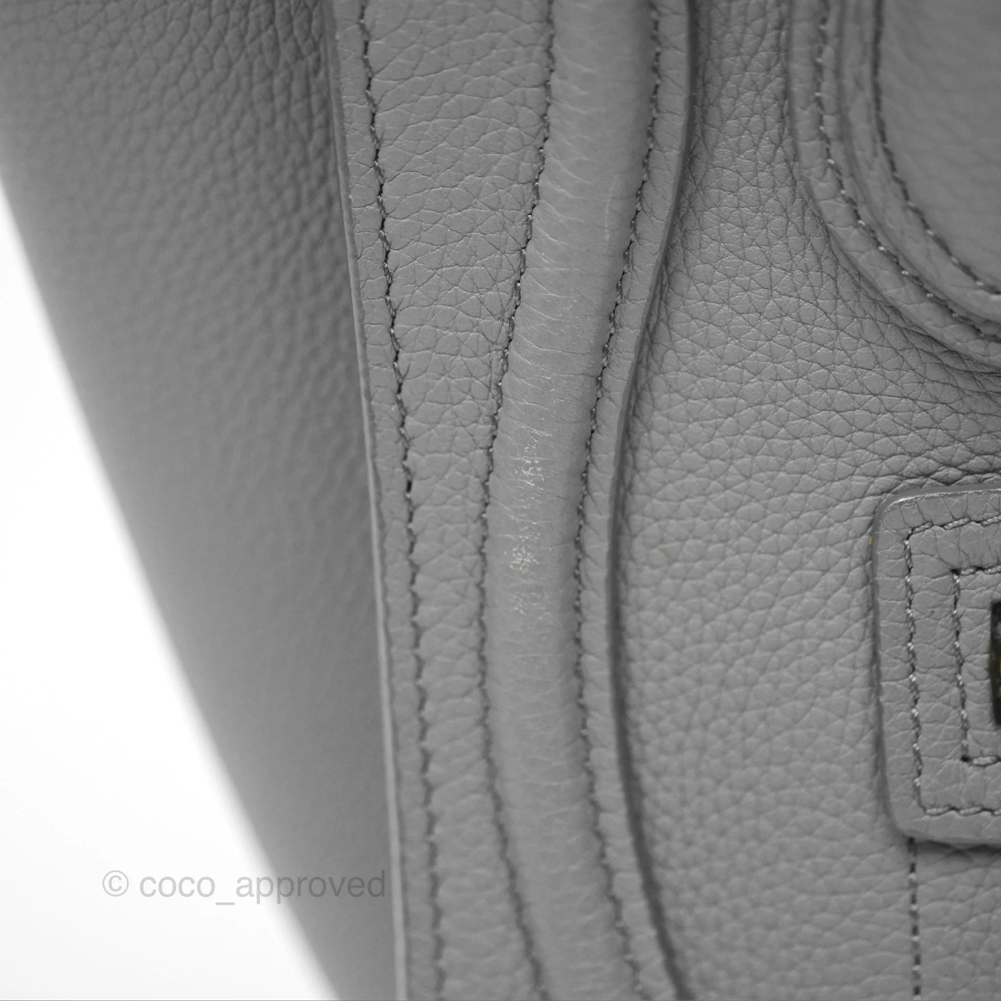 Celine Nano Luggage Bag Grey Drummed Calfskin