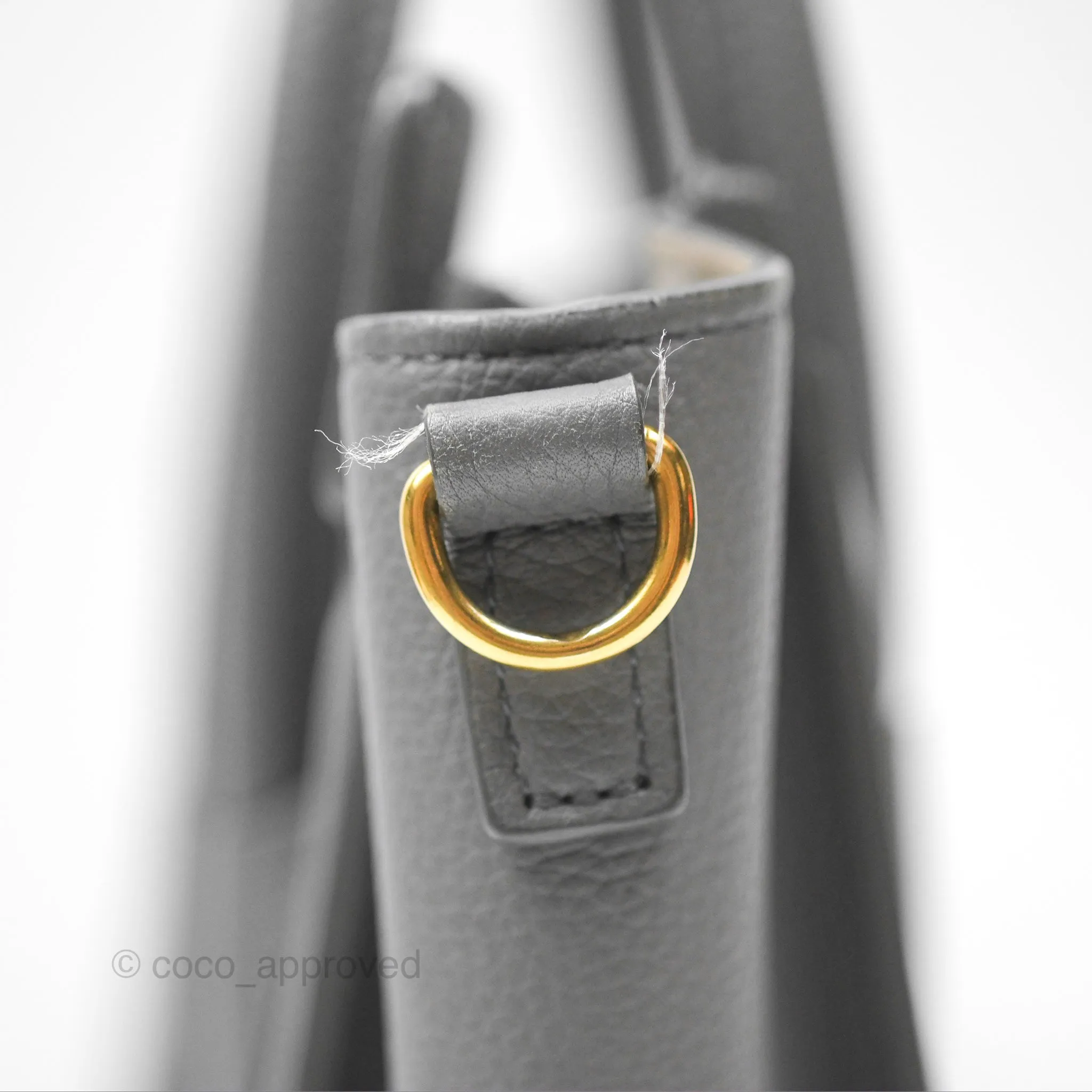 Celine Nano Luggage Bag Grey Drummed Calfskin