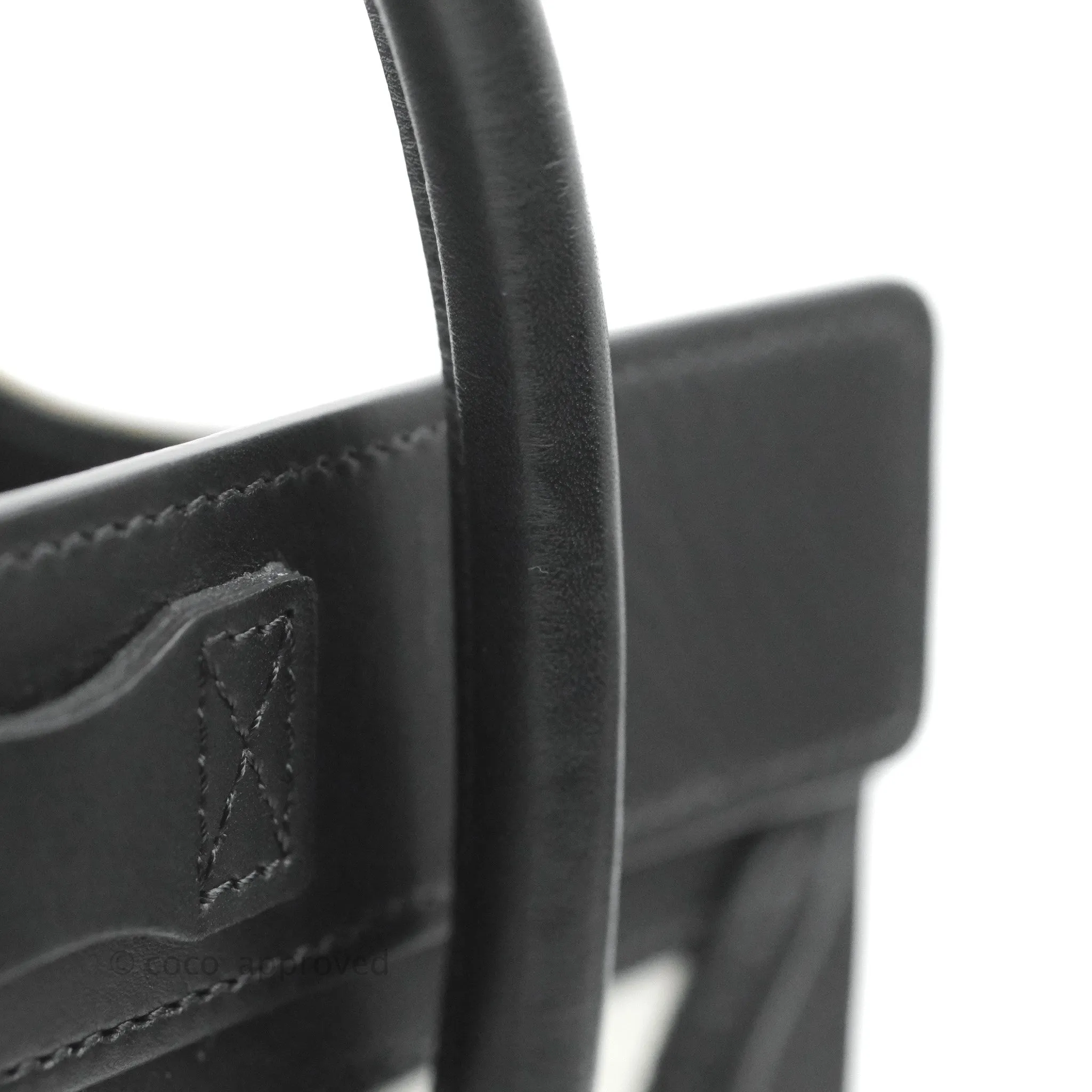 Celine Nano Luggage Bag Tricolour Dune/White/Black Grained Calfskin
