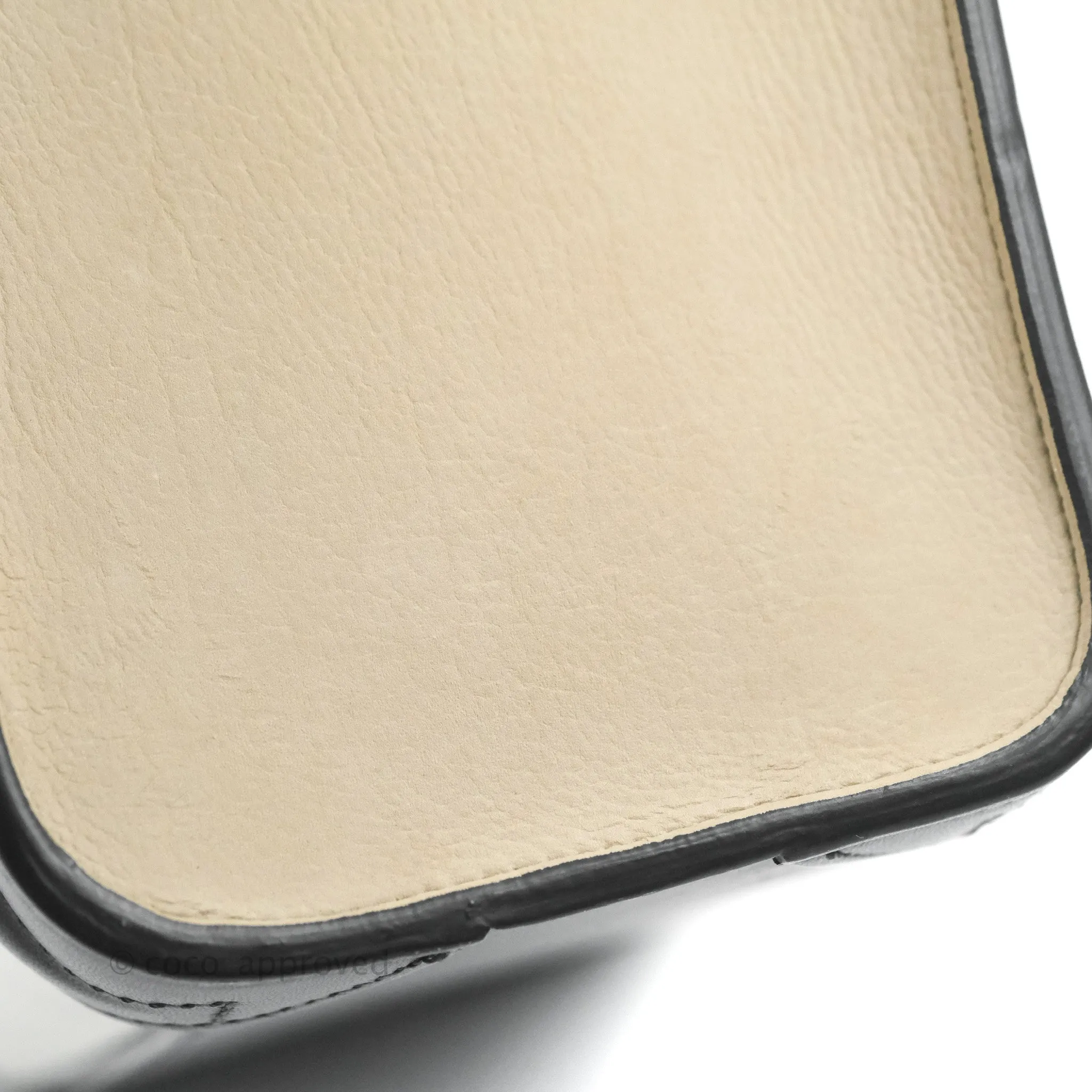 Celine Nano Luggage Bag Tricolour Dune/White/Black Grained Calfskin