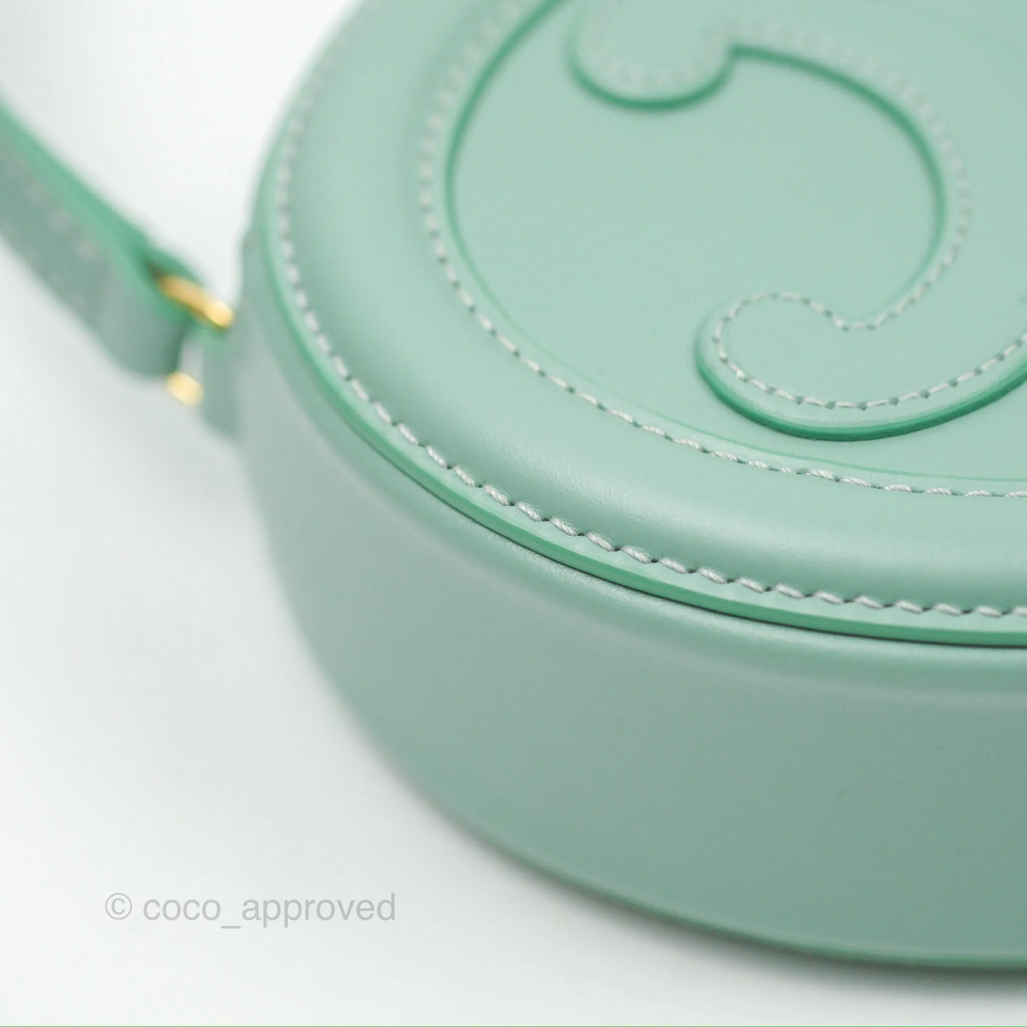Celine Oval Bag Cuir Triomphe Ice Mint Calfskin