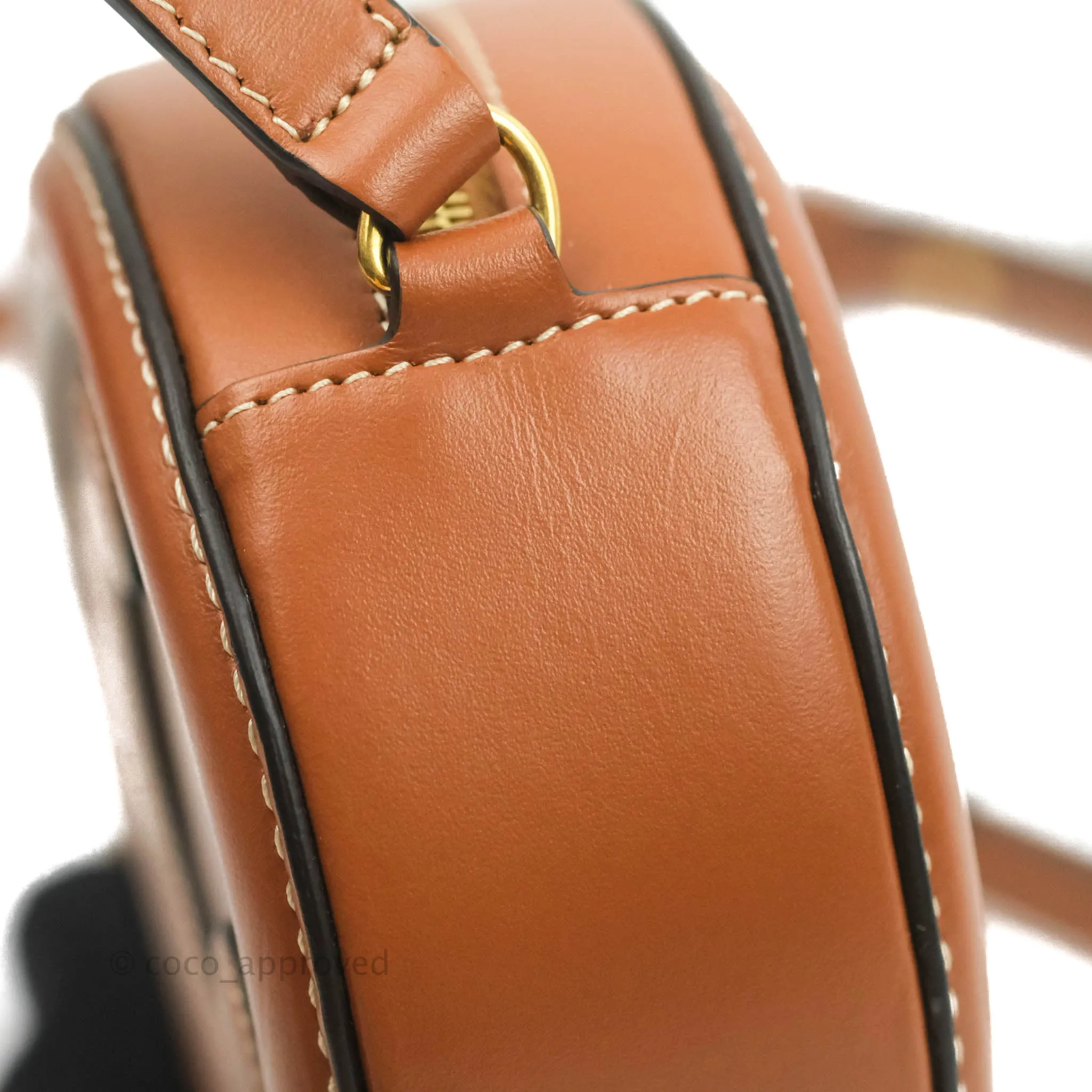 Celine Oval Bag Cuir Triophe Brown Calfskin