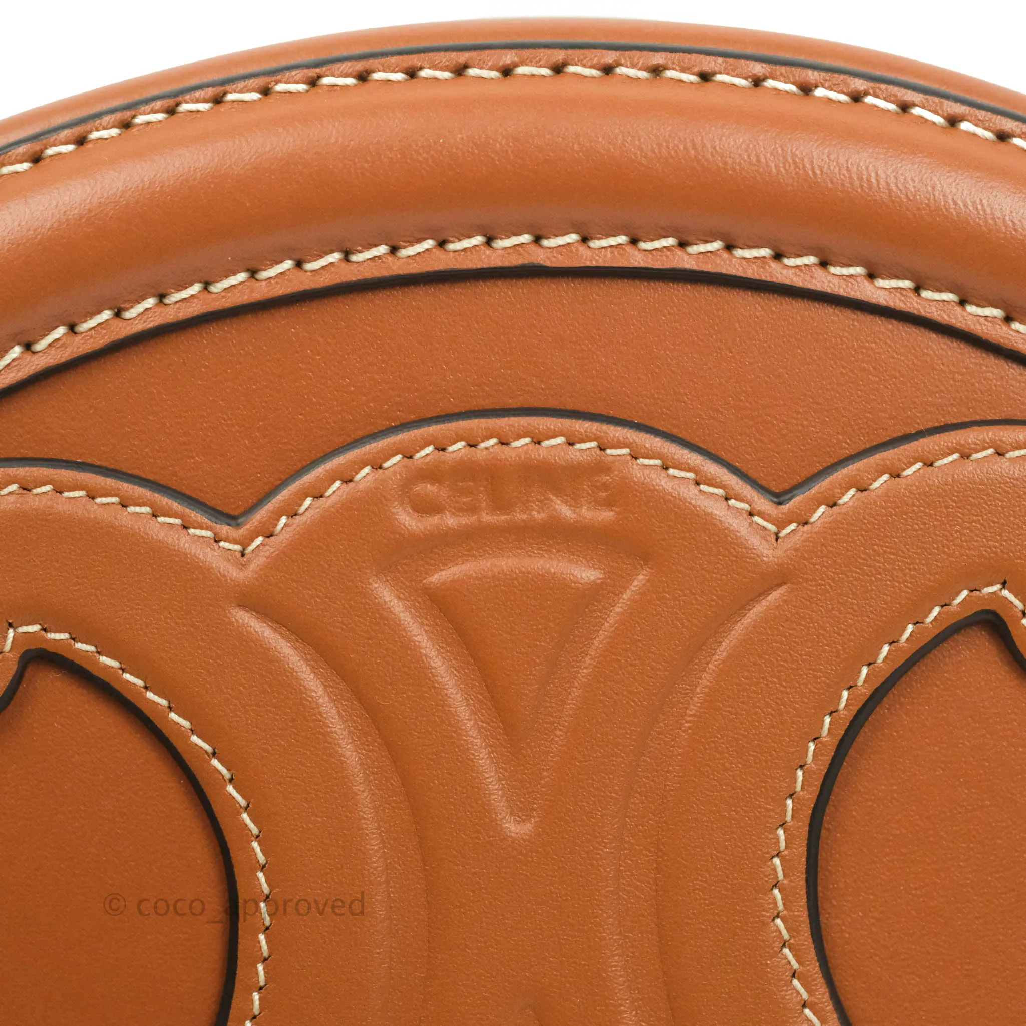 Celine Oval Bag Cuir Triophe Brown Calfskin