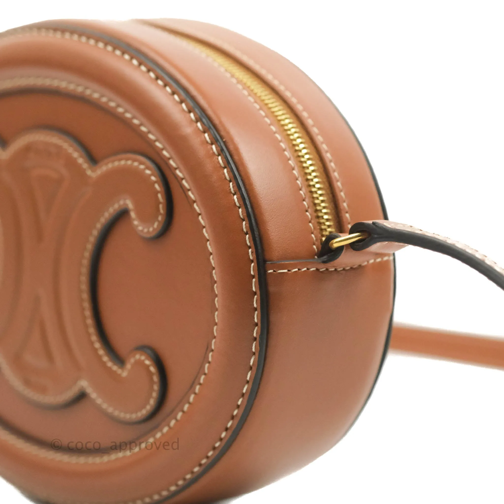 Celine Oval Bag Cuir Triophe Brown Calfskin