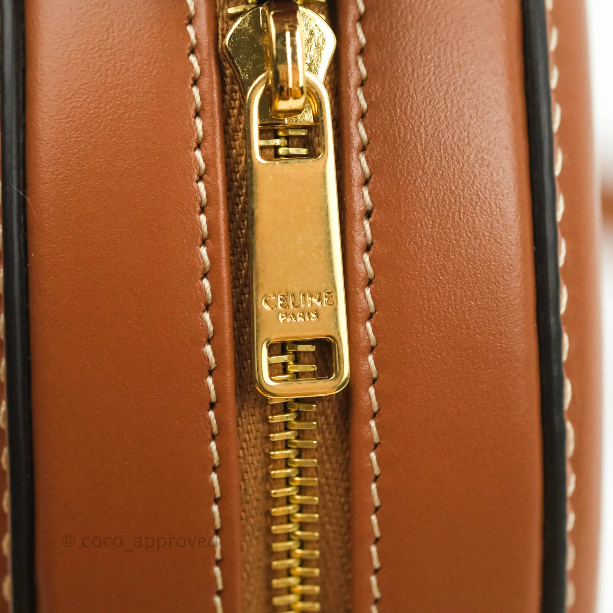 Celine Oval Bag Cuir Triophe Brown Calfskin