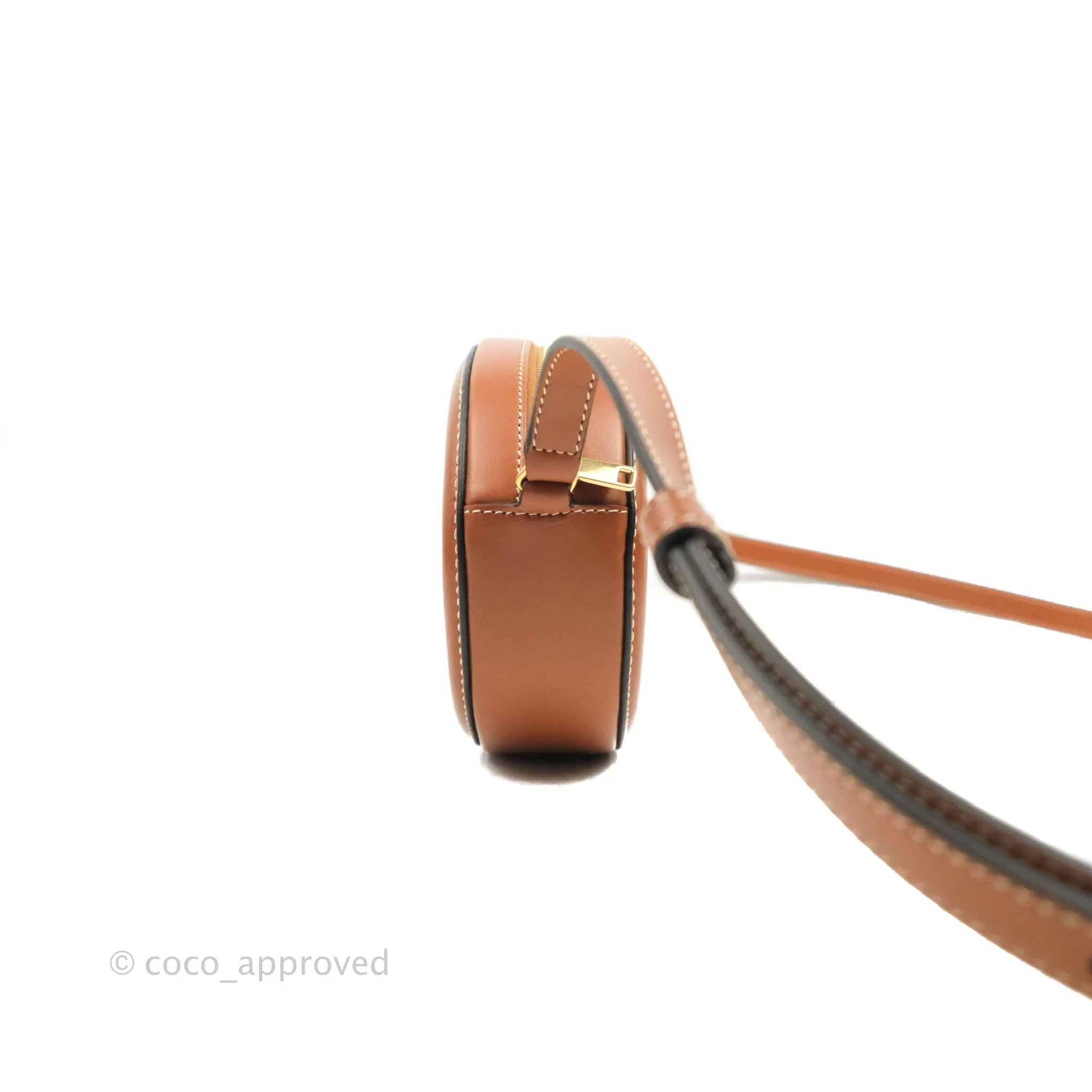 Celine Oval Bag Cuir Triophe Brown Calfskin