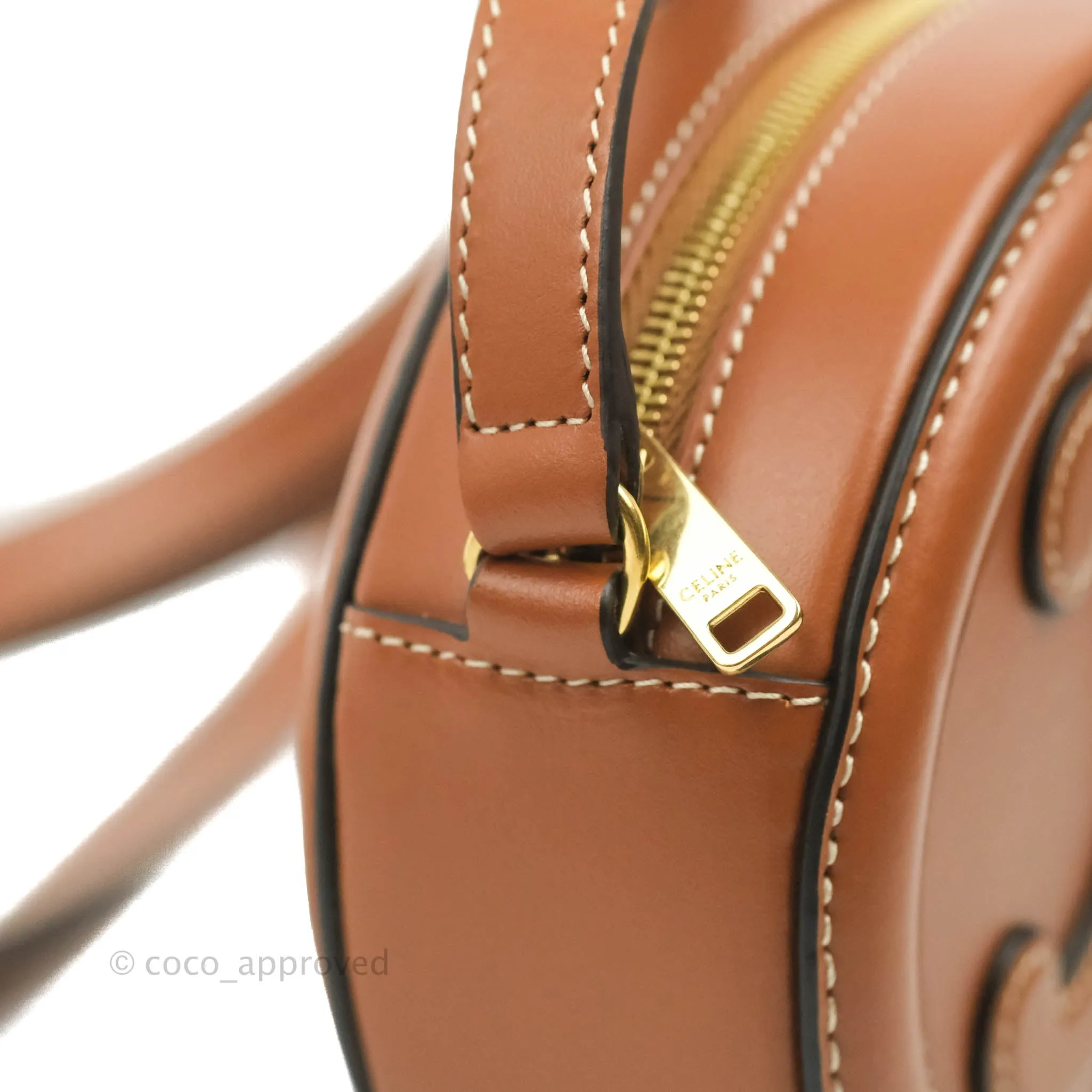 Celine Oval Bag Cuir Triophe Brown Calfskin