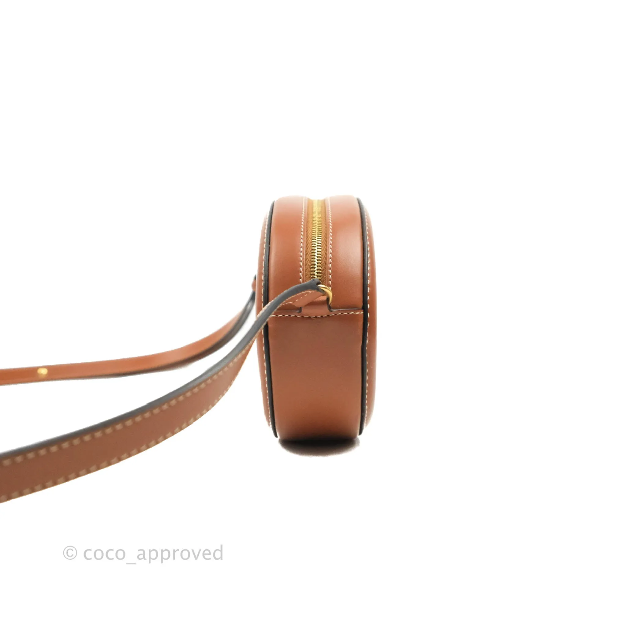 Celine Oval Bag Cuir Triophe Brown Calfskin
