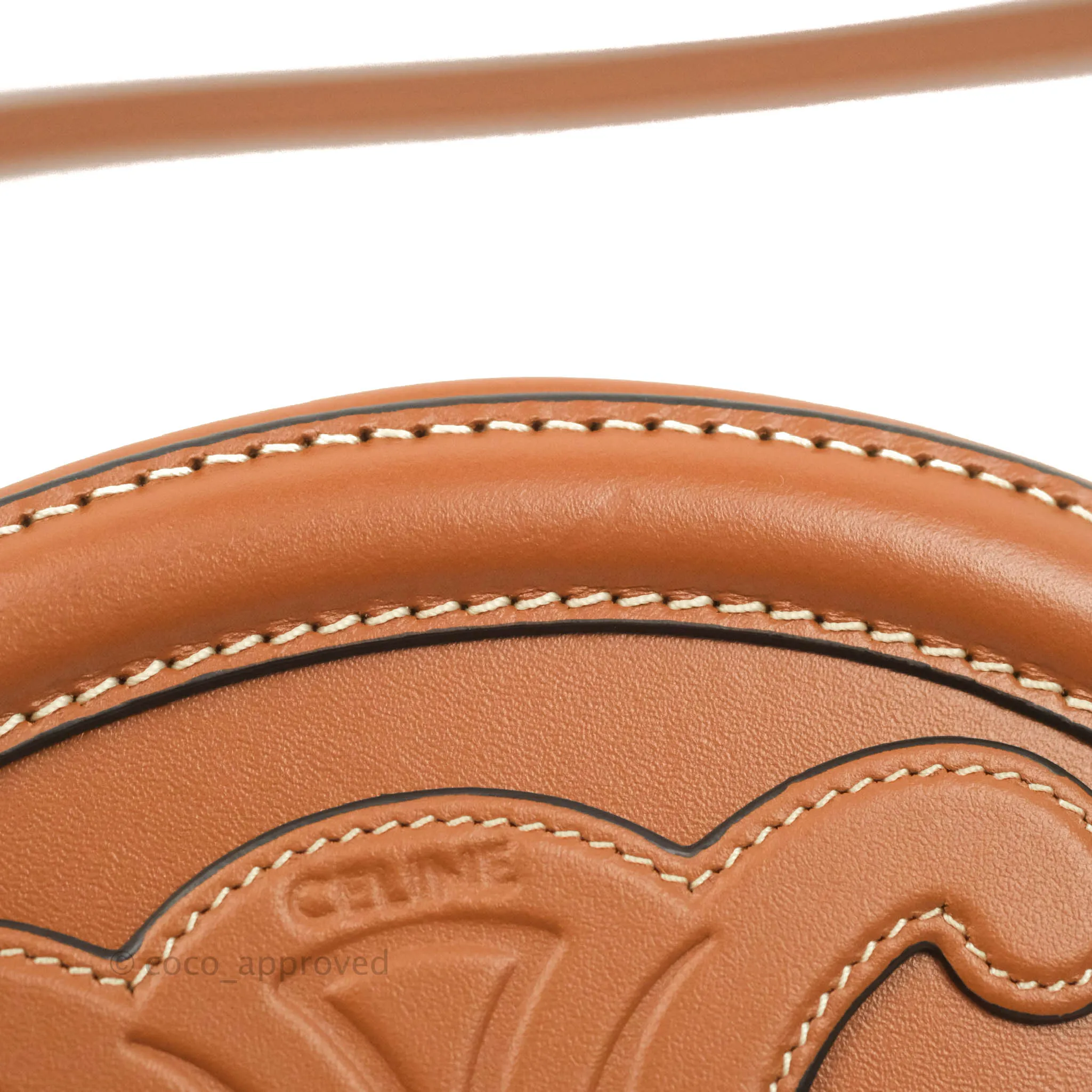Celine Oval Bag Cuir Triophe Brown Calfskin