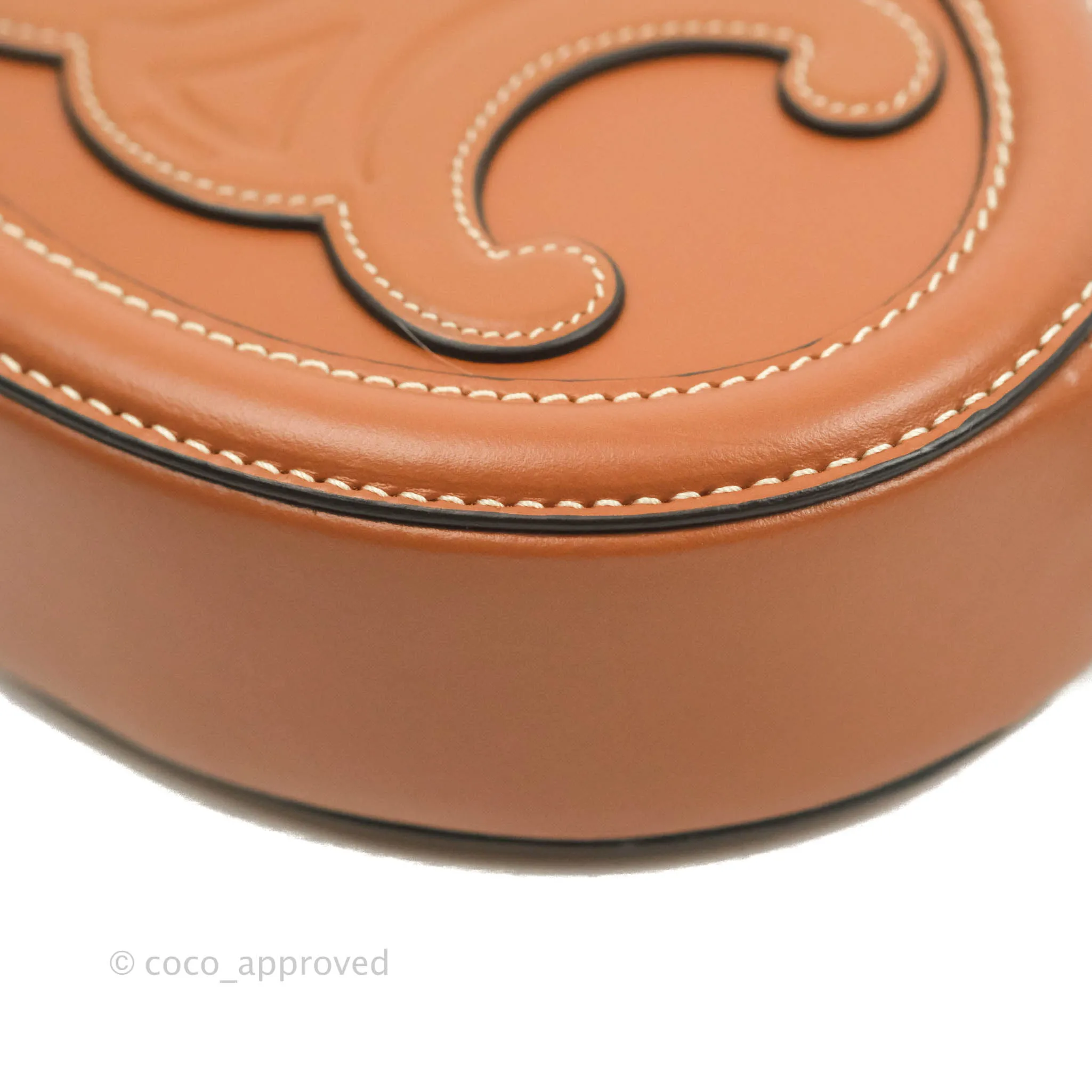 Celine Oval Bag Cuir Triophe Brown Calfskin