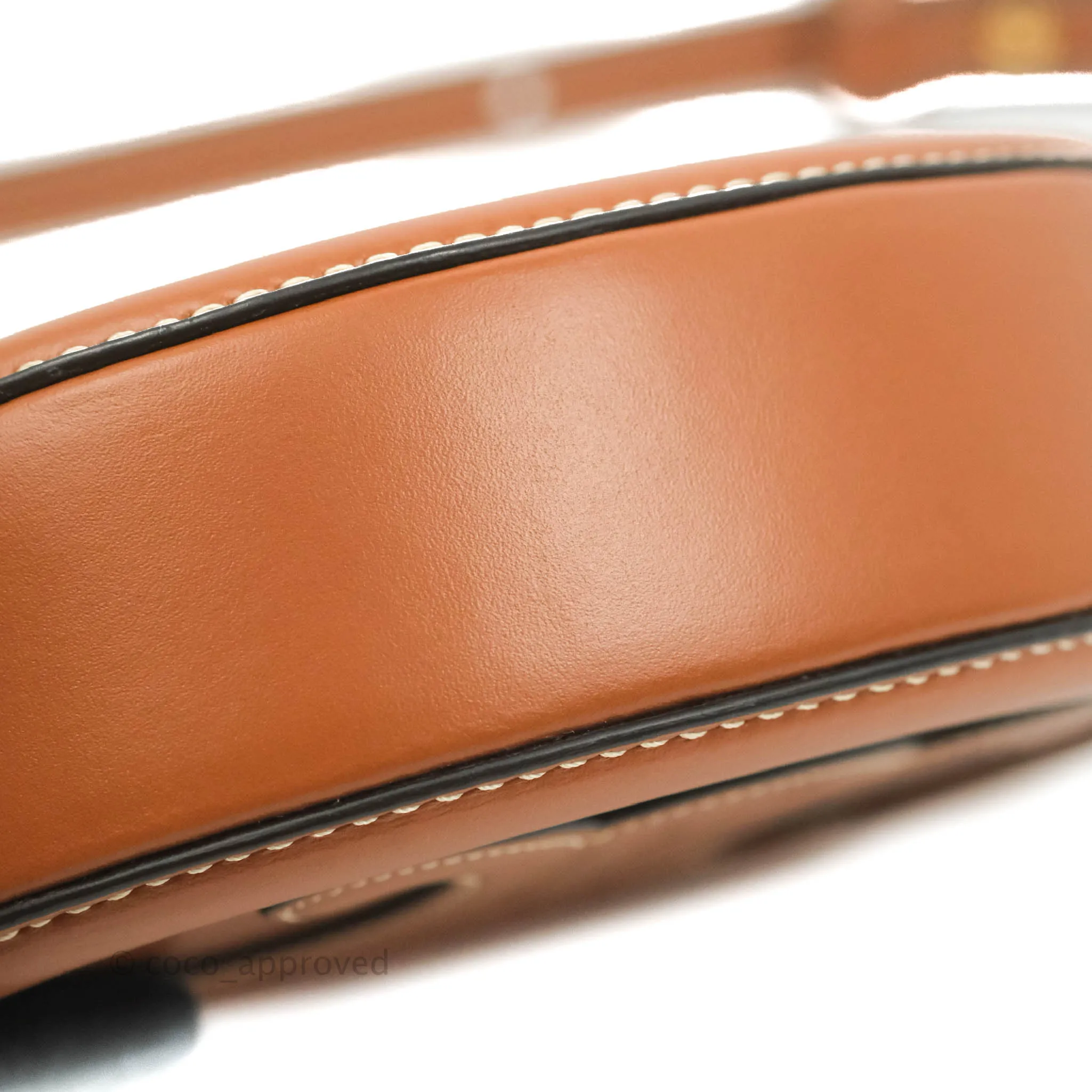 Celine Oval Bag Cuir Triophe Brown Calfskin