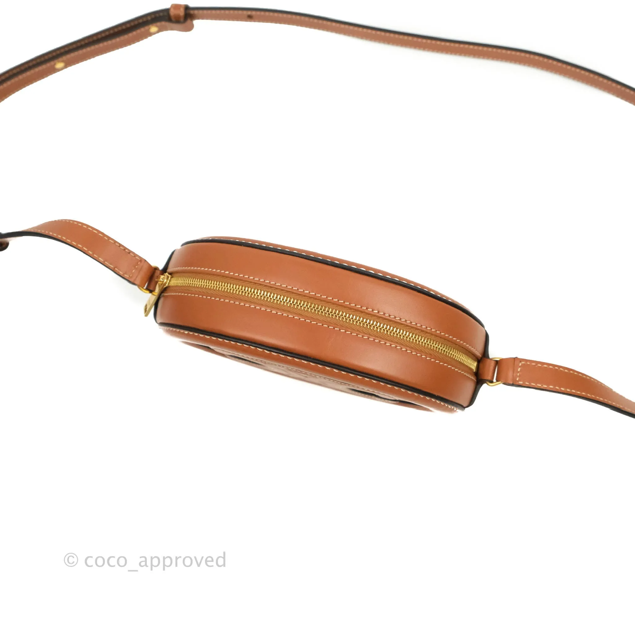 Celine Oval Bag Cuir Triophe Brown Calfskin