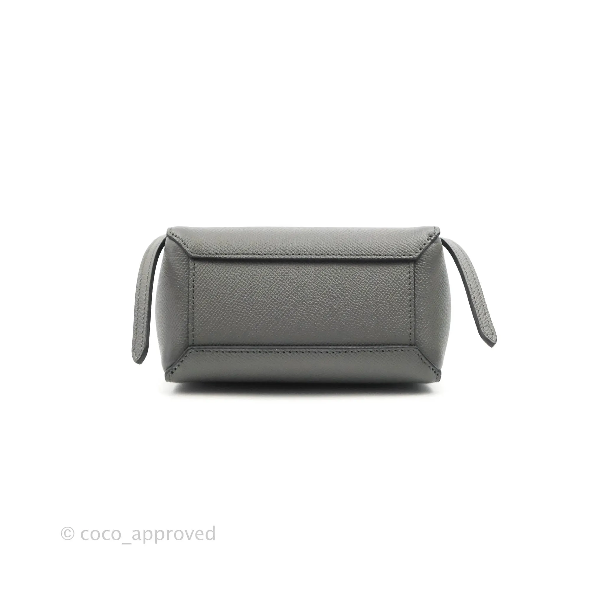 Celine Pico Belt Bag Grey Grained Calfskin Gold Hardware