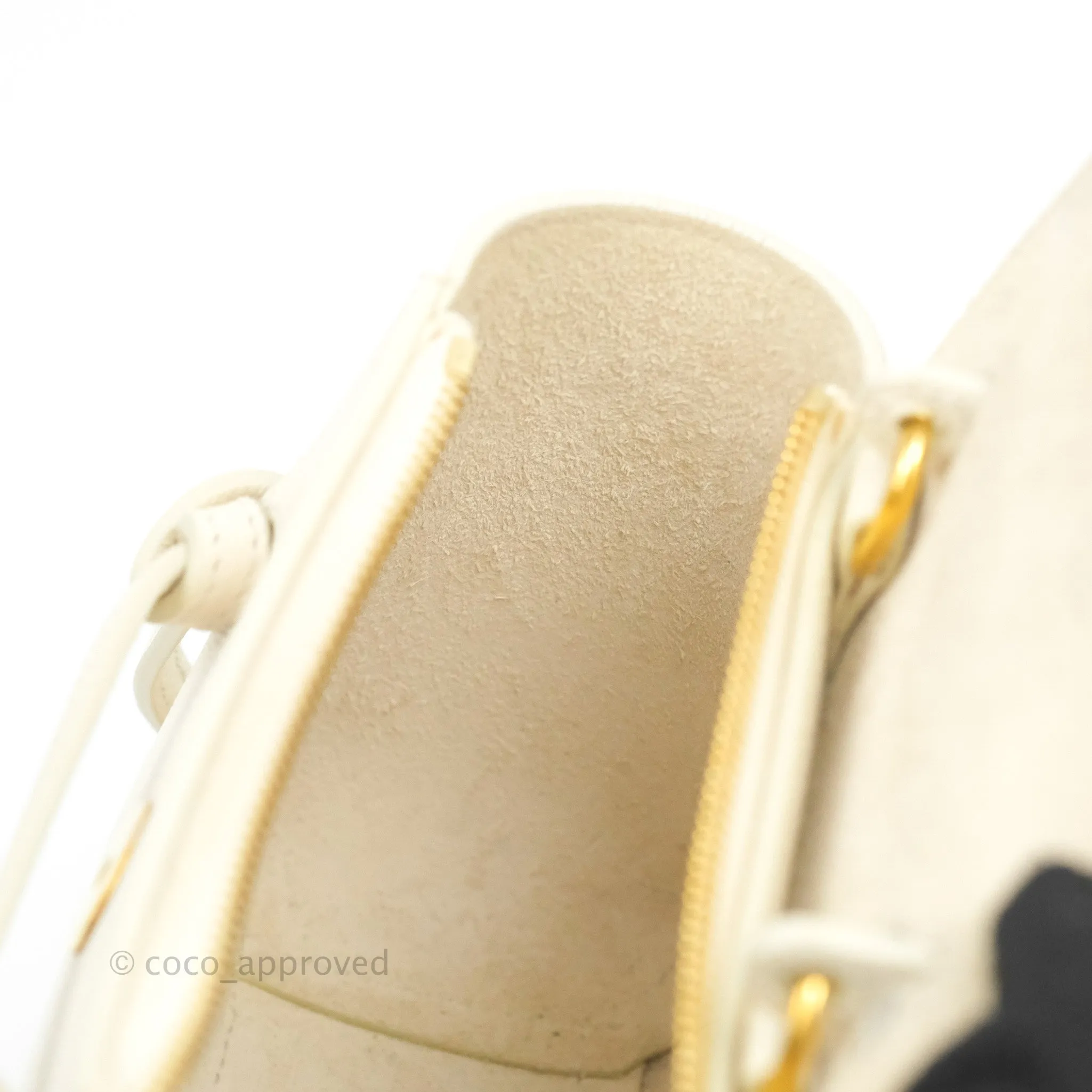 Celine Pico Belt Bag White Grained Calfskin Gold Hardware
