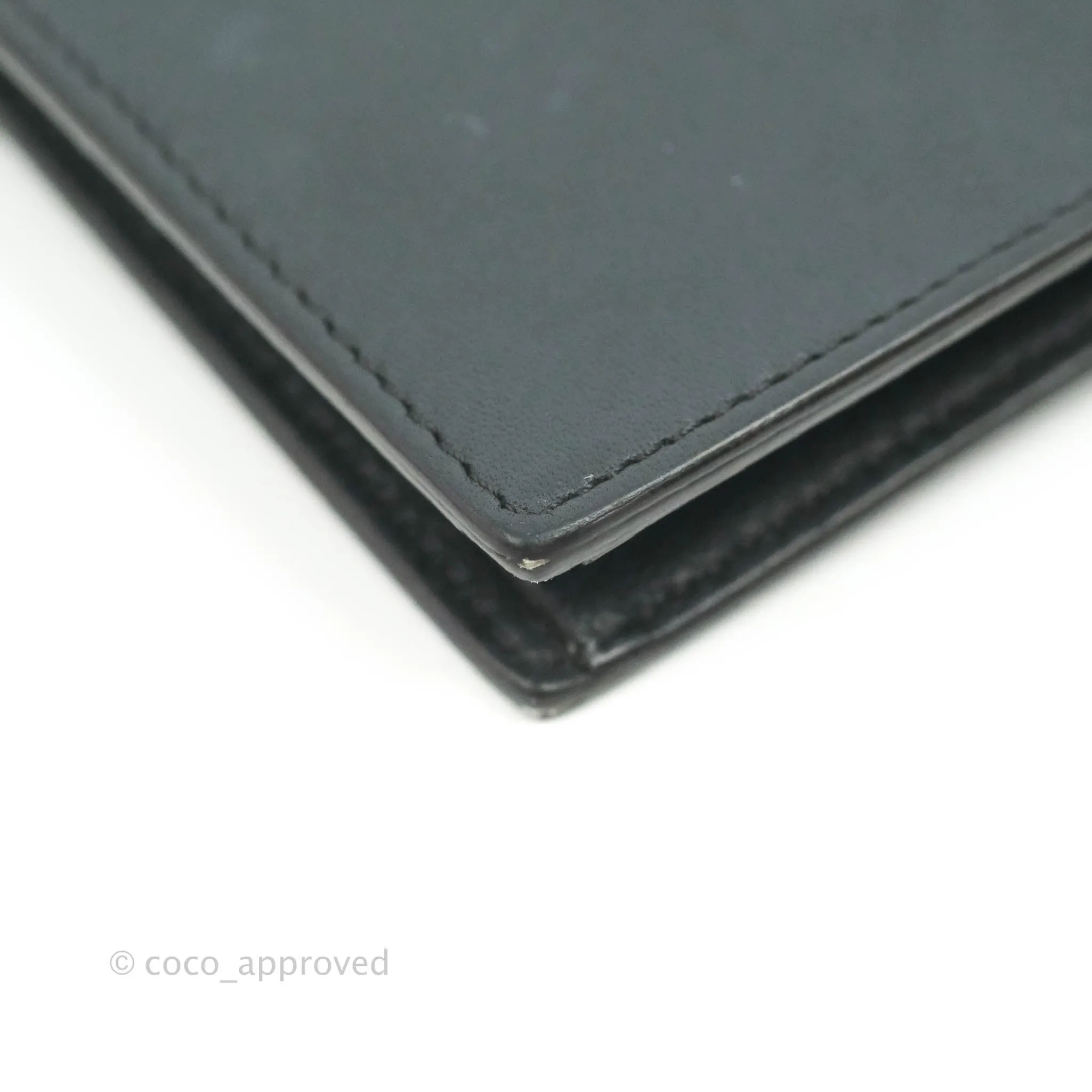Celine Pocket Card Holder Green/Navy/Black