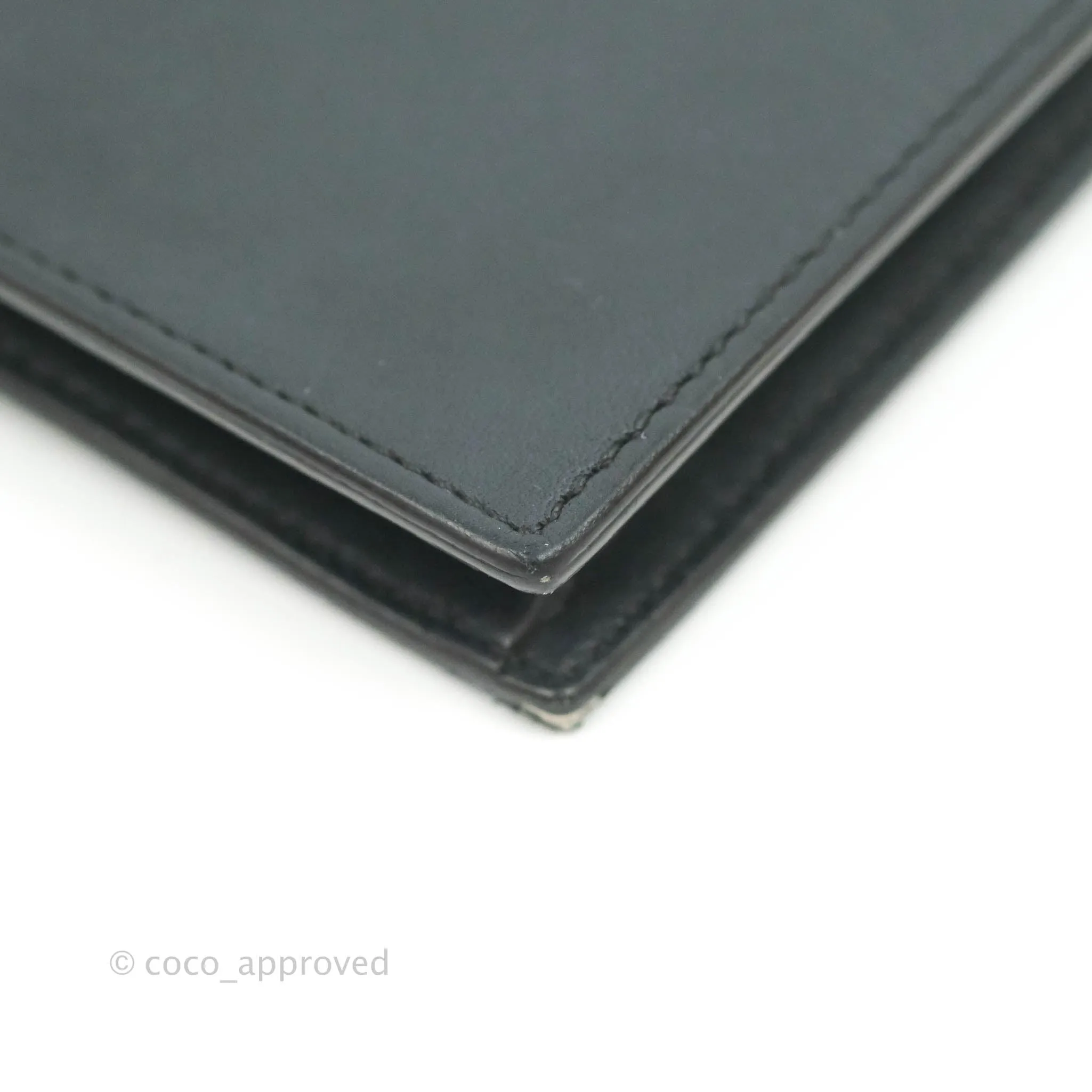 Celine Pocket Card Holder Green/Navy/Black