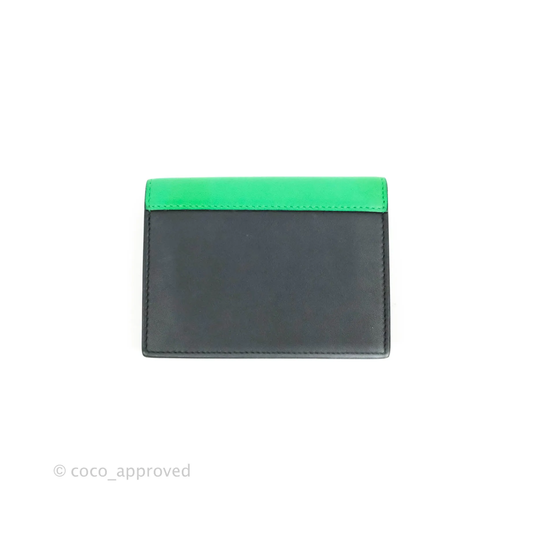 Celine Pocket Card Holder Green/Navy/Black