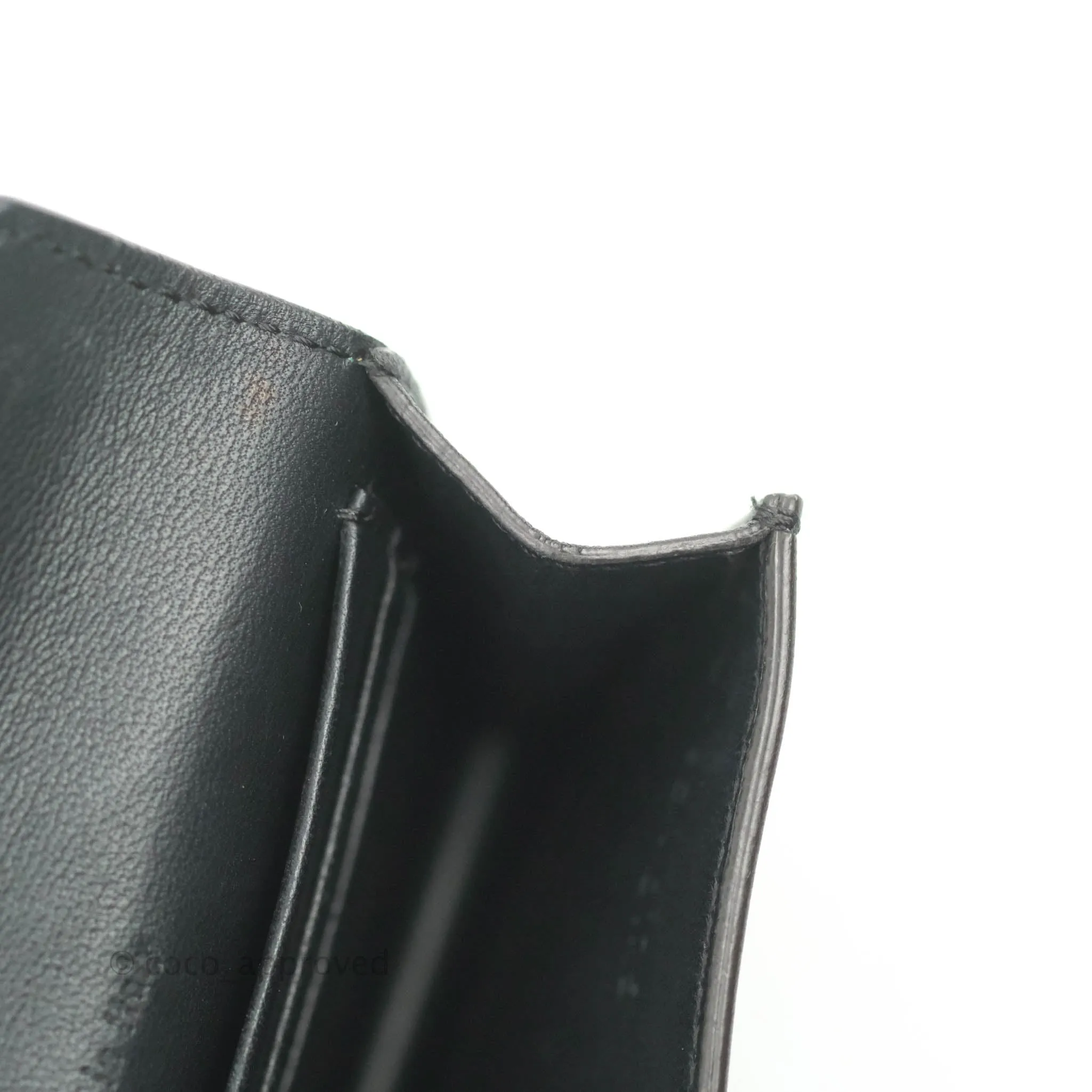 Celine Pocket Card Holder Green/Navy/Black