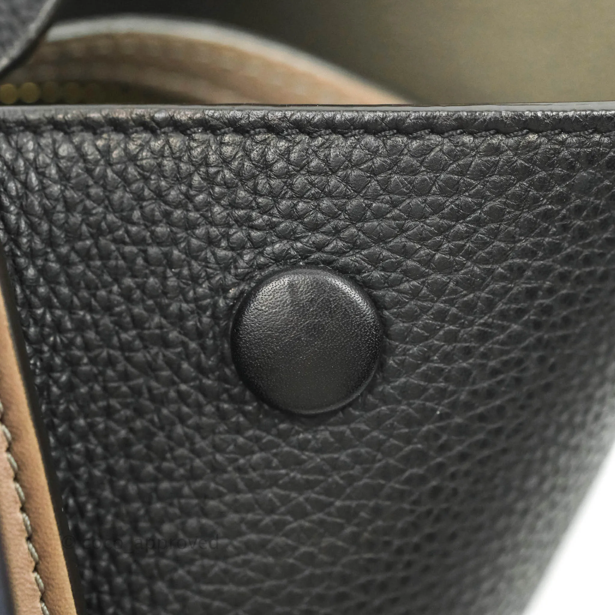 Celine Sleek Calfskin Small Tri-Color Trapeze Dark Blue