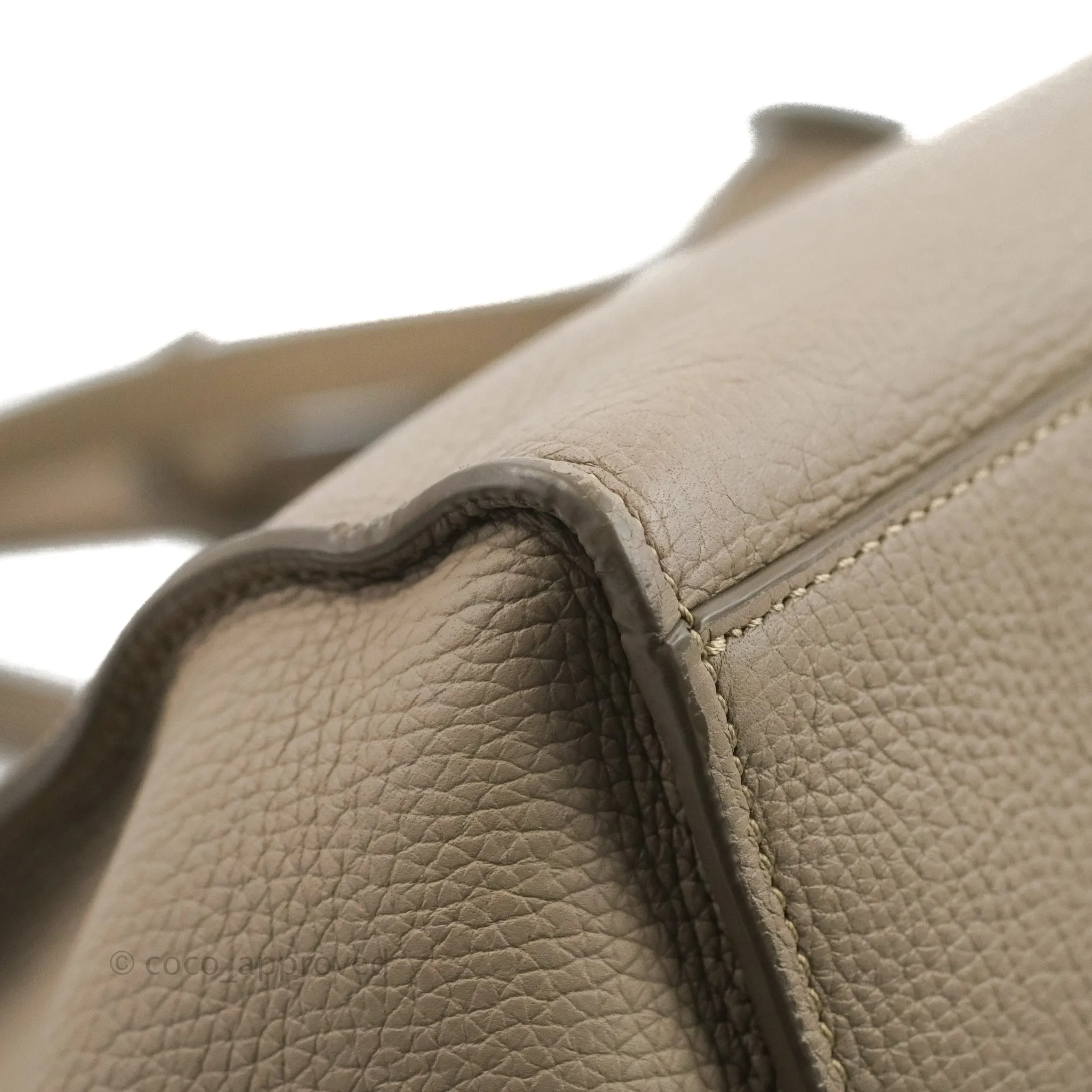 Celine Small Big Bag Light Taupe Supple Grained Leather Silver Hardware