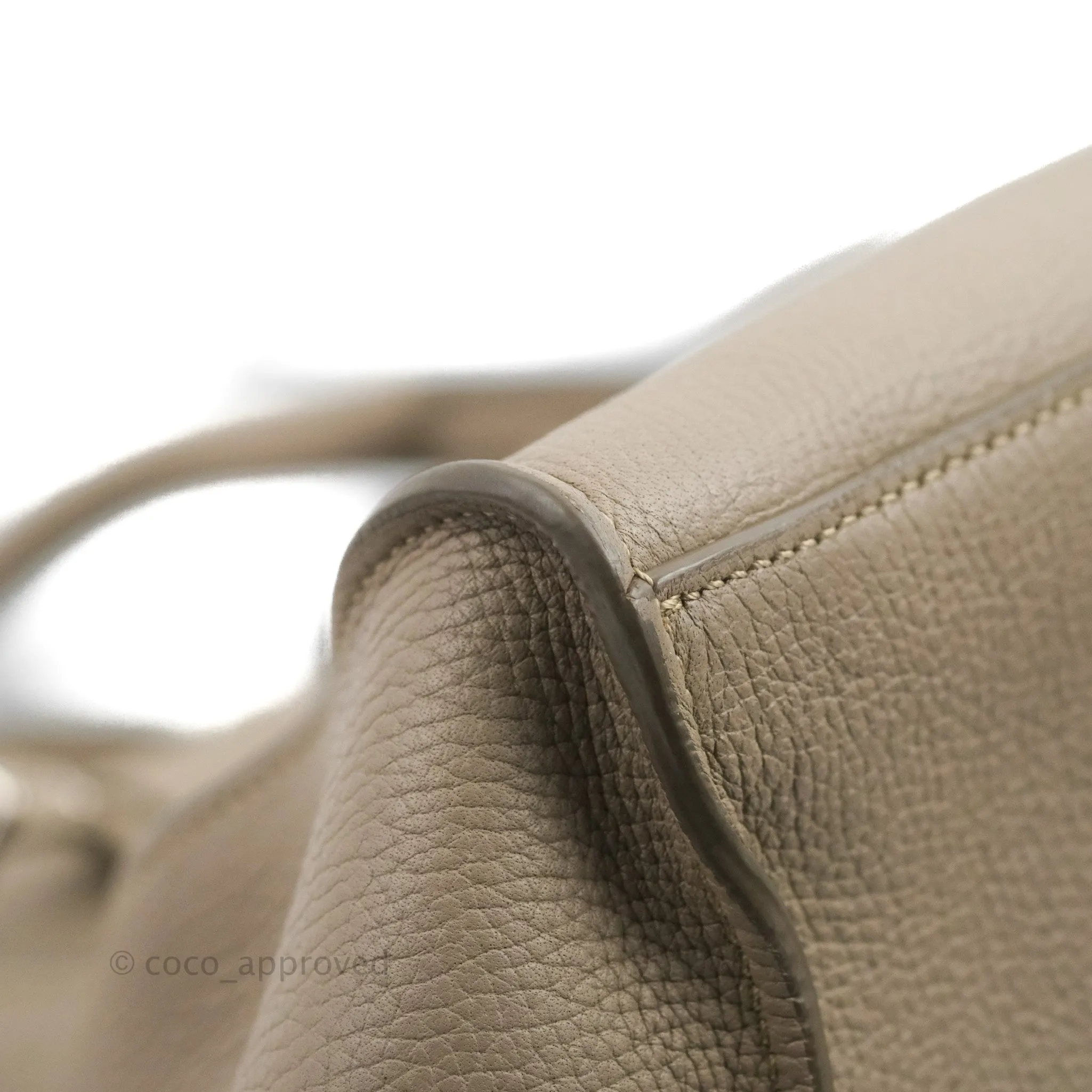 Celine Small Big Bag Light Taupe Supple Grained Leather Silver Hardware