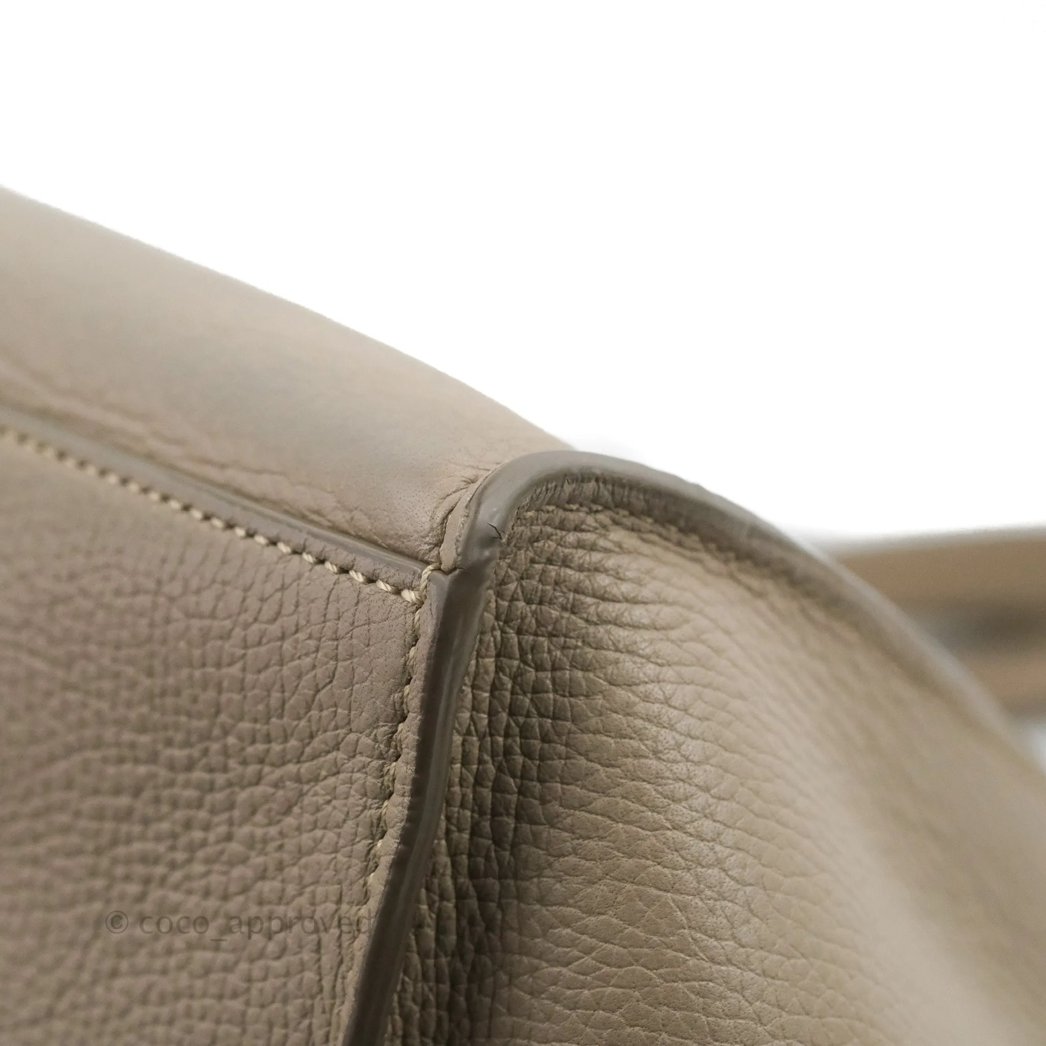 Celine Small Big Bag Light Taupe Supple Grained Leather Silver Hardware