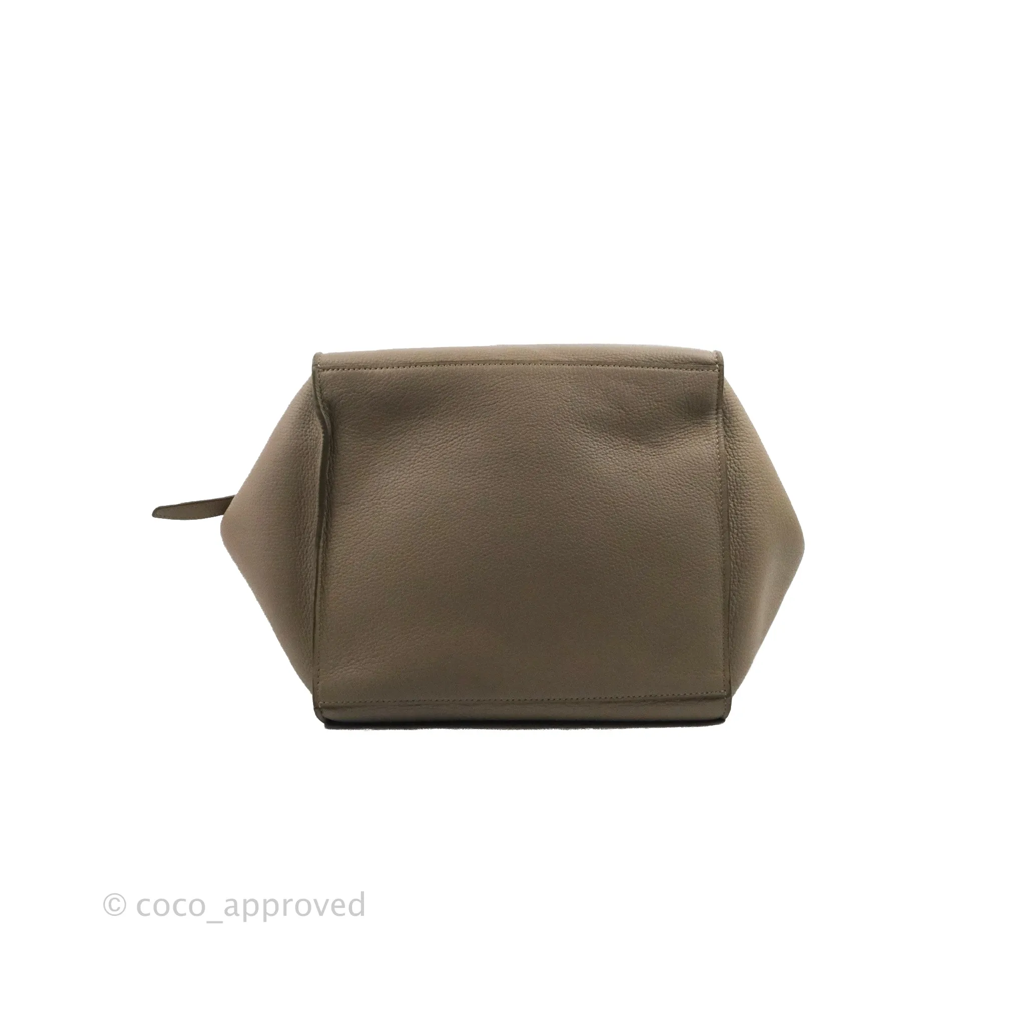 Celine Small Big Bag Light Taupe Supple Grained Leather Silver Hardware