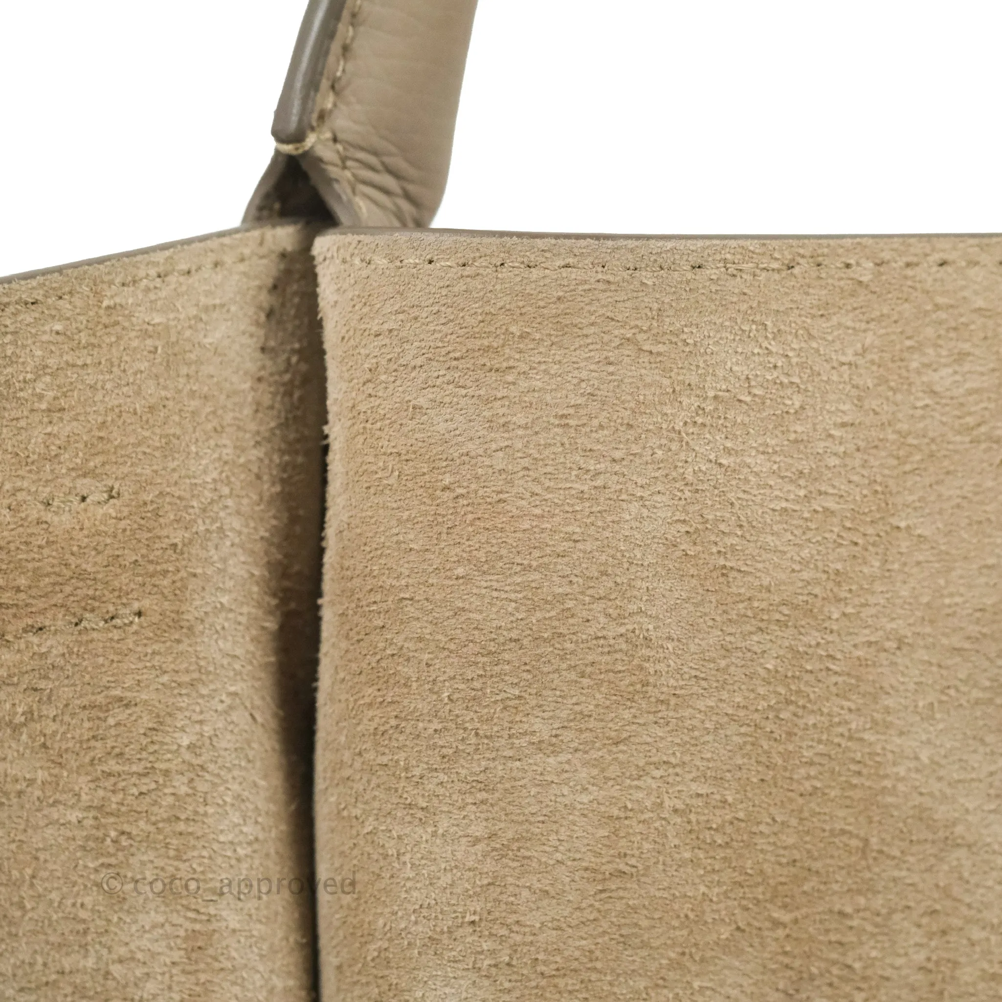 Celine Small Big Bag Light Taupe Supple Grained Leather Silver Hardware
