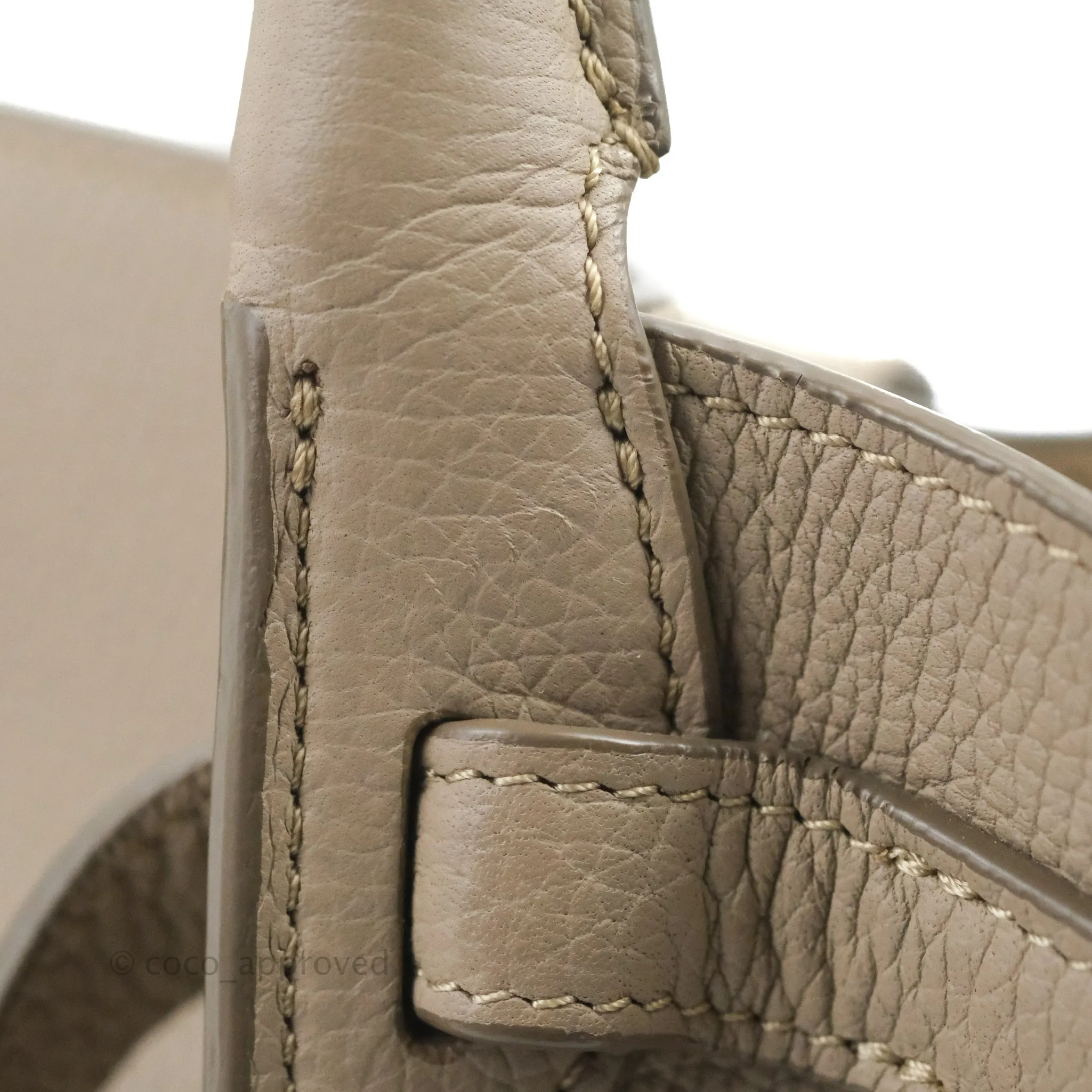 Celine Small Big Bag Light Taupe Supple Grained Leather Silver Hardware