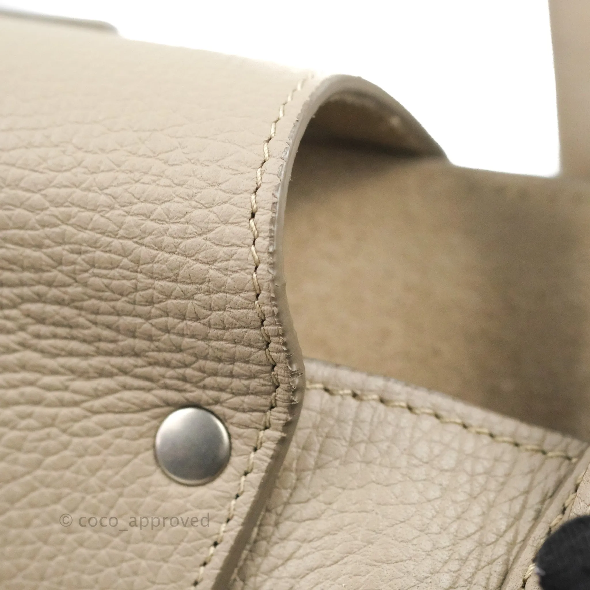 Celine Small Big Bag Light Taupe Supple Grained Leather Silver Hardware
