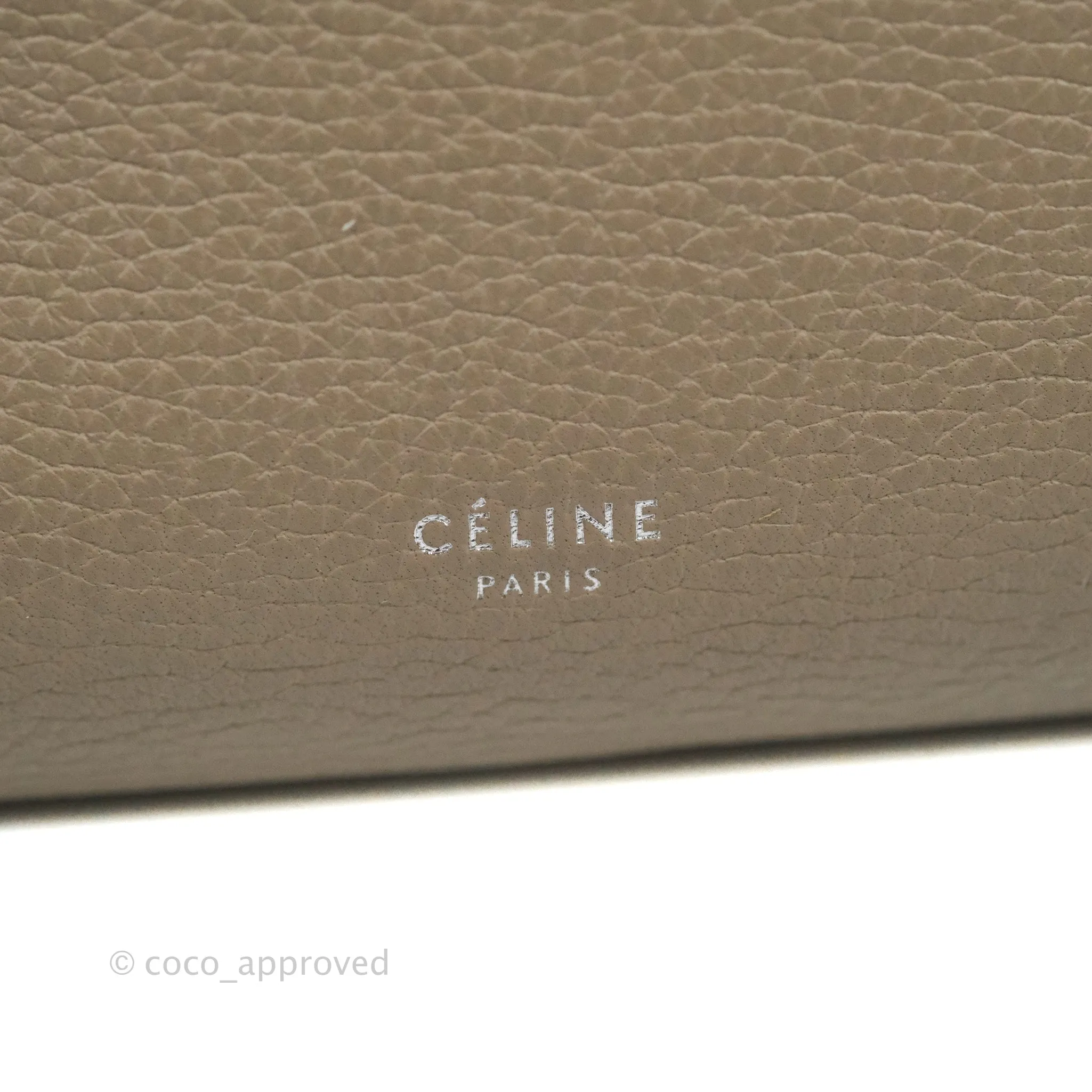 Celine Small Big Bag Light Taupe Supple Grained Leather Silver Hardware