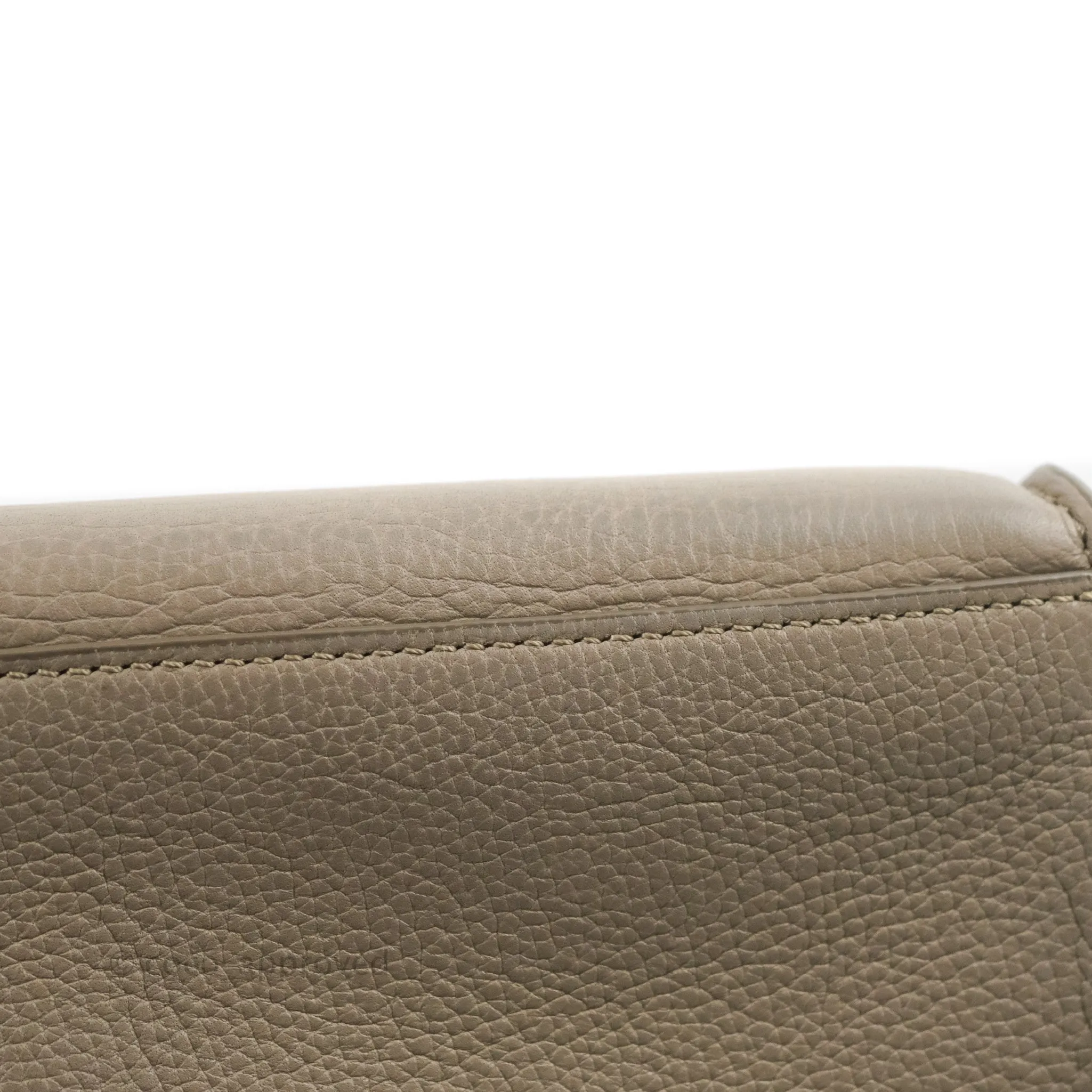Celine Small Big Bag Light Taupe Supple Grained Leather Silver Hardware