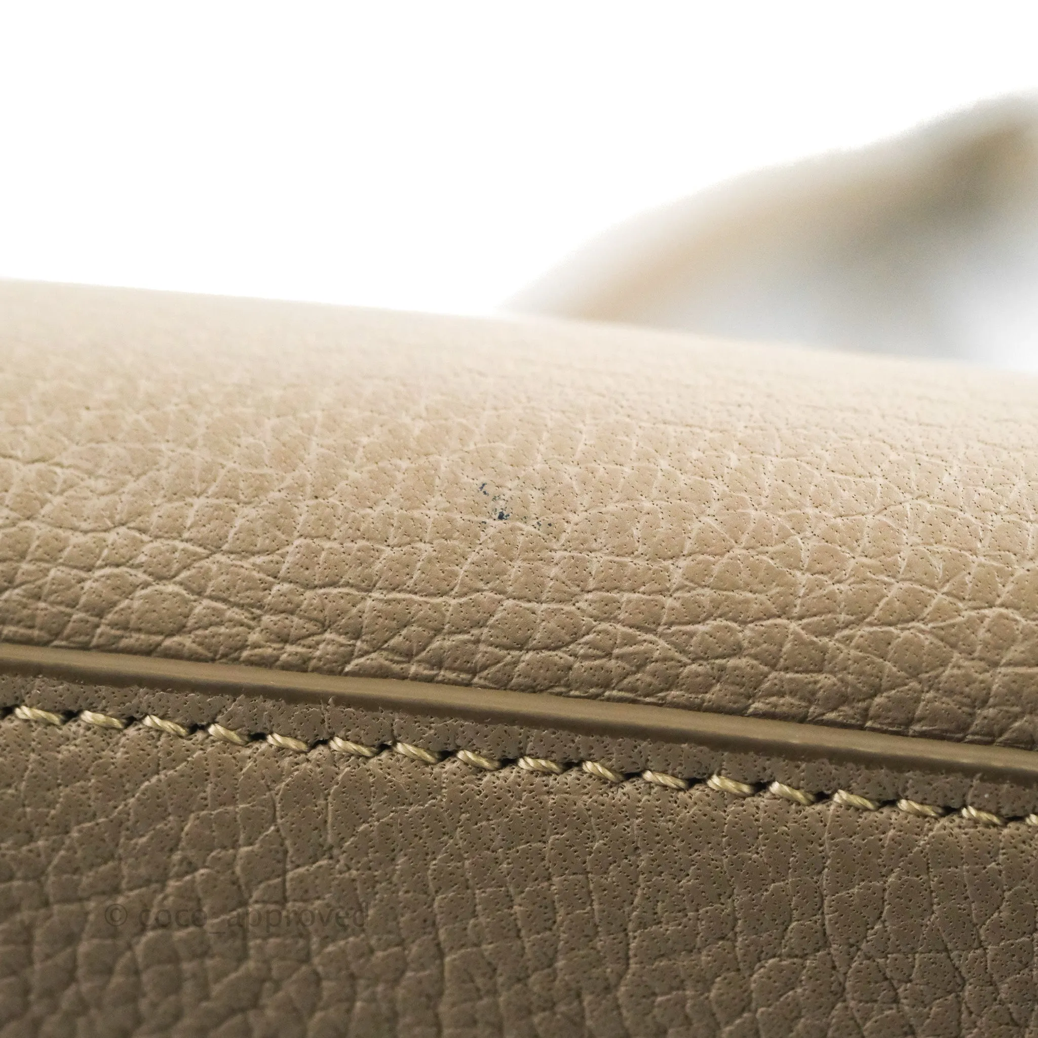 Celine Small Big Bag Light Taupe Supple Grained Leather Silver Hardware
