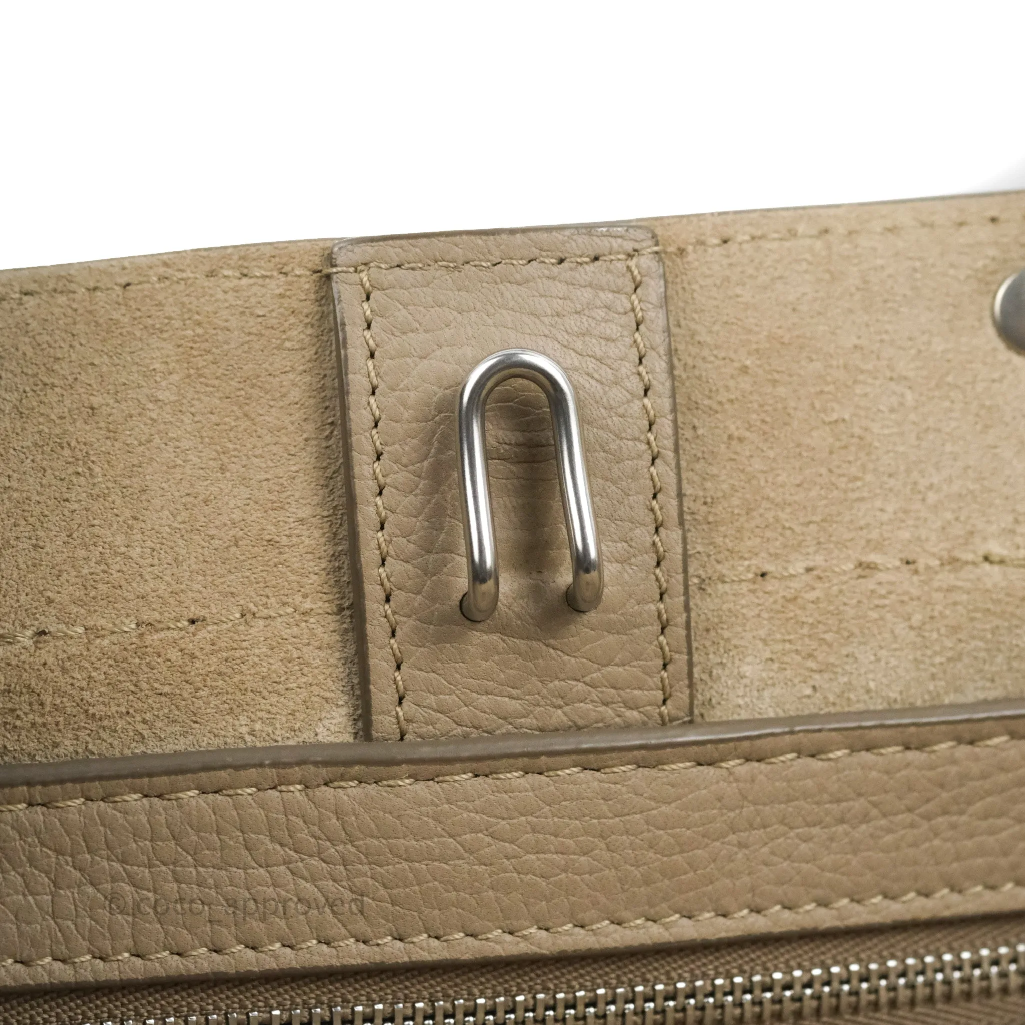 Celine Small Big Bag Light Taupe Supple Grained Leather Silver Hardware