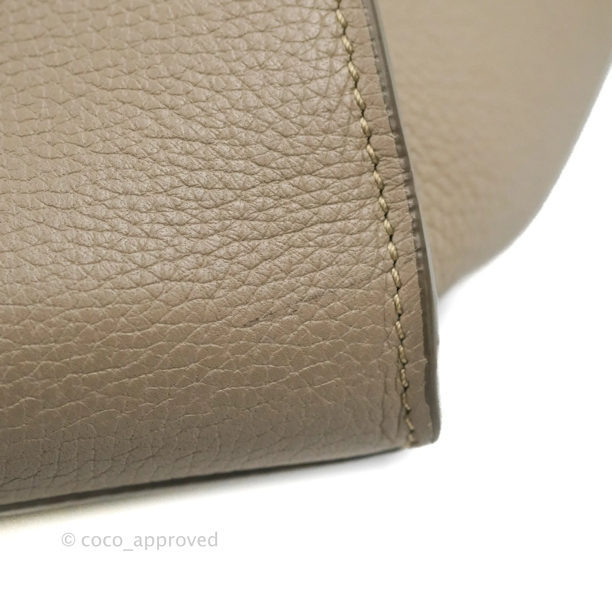Celine Small Big Bag Light Taupe Supple Grained Leather Silver Hardware