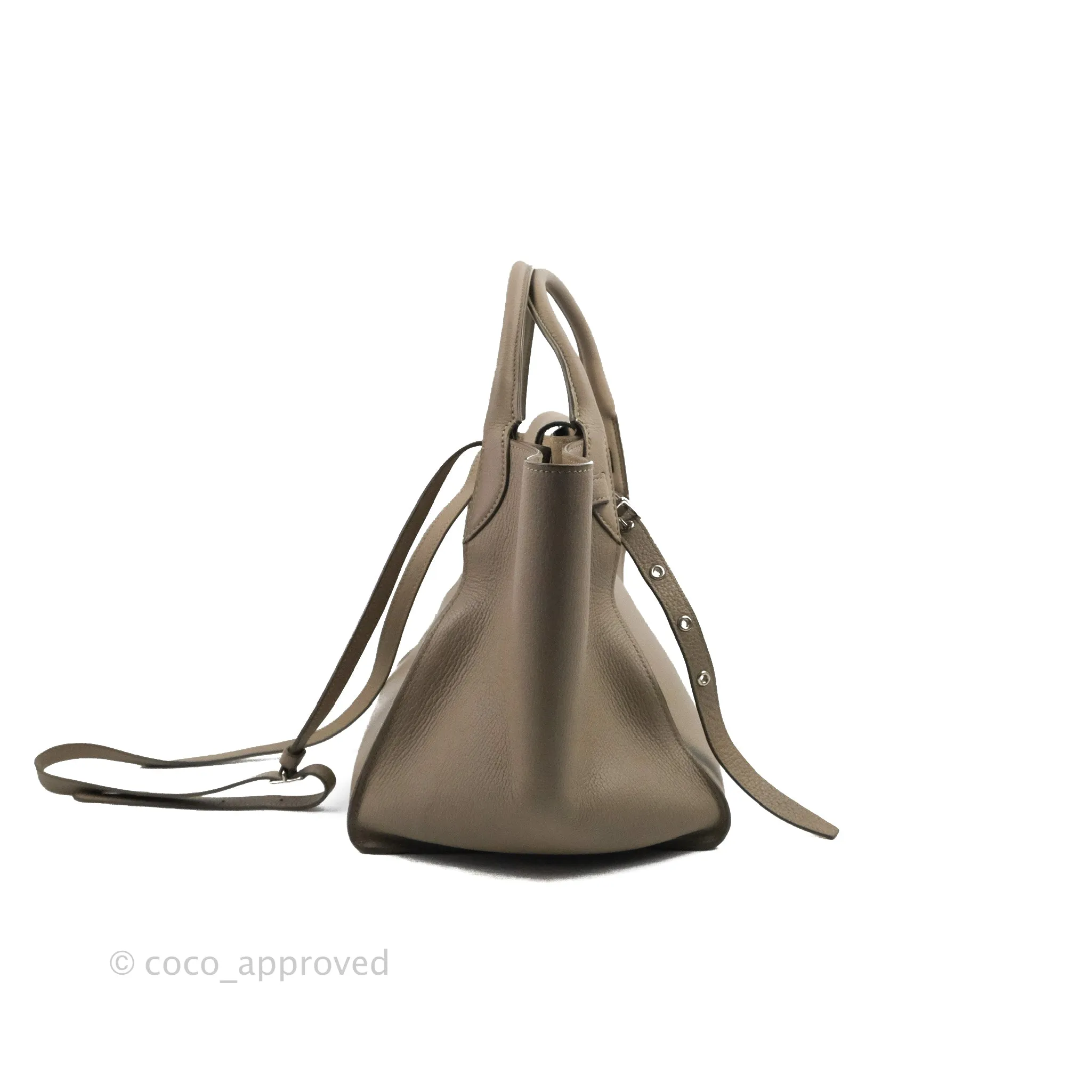 Celine Small Big Bag Light Taupe Supple Grained Leather Silver Hardware