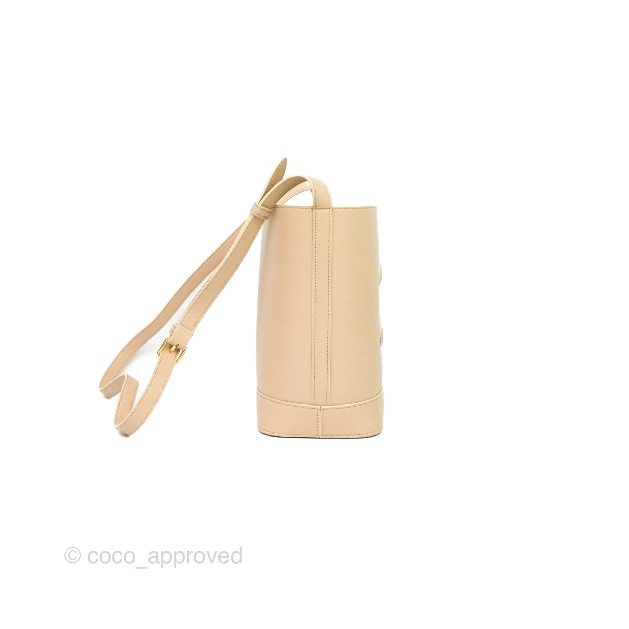 Celine Small Bucket Cuir Triomphe Calfskin Nude
