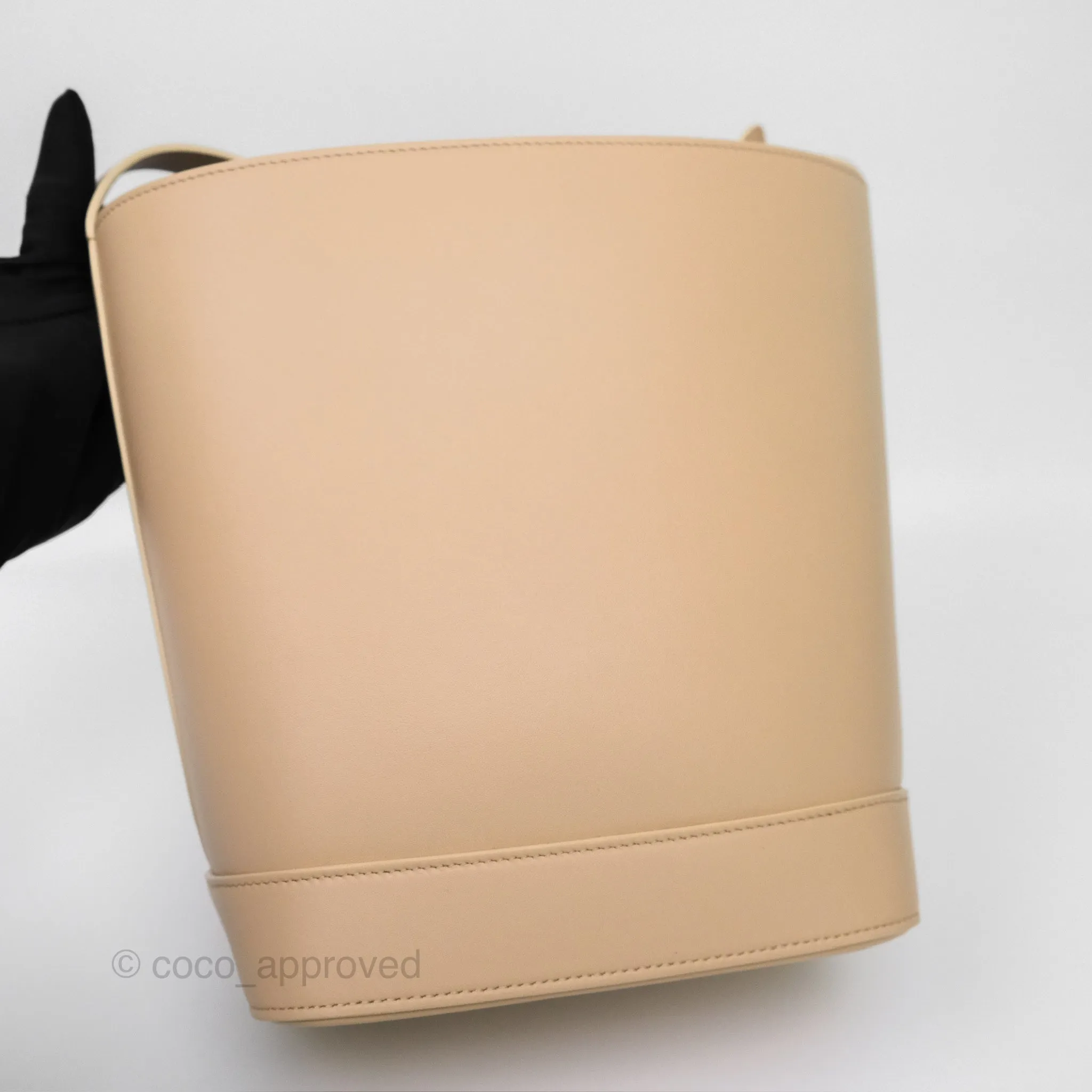 Celine Small Bucket Cuir Triomphe Calfskin Nude