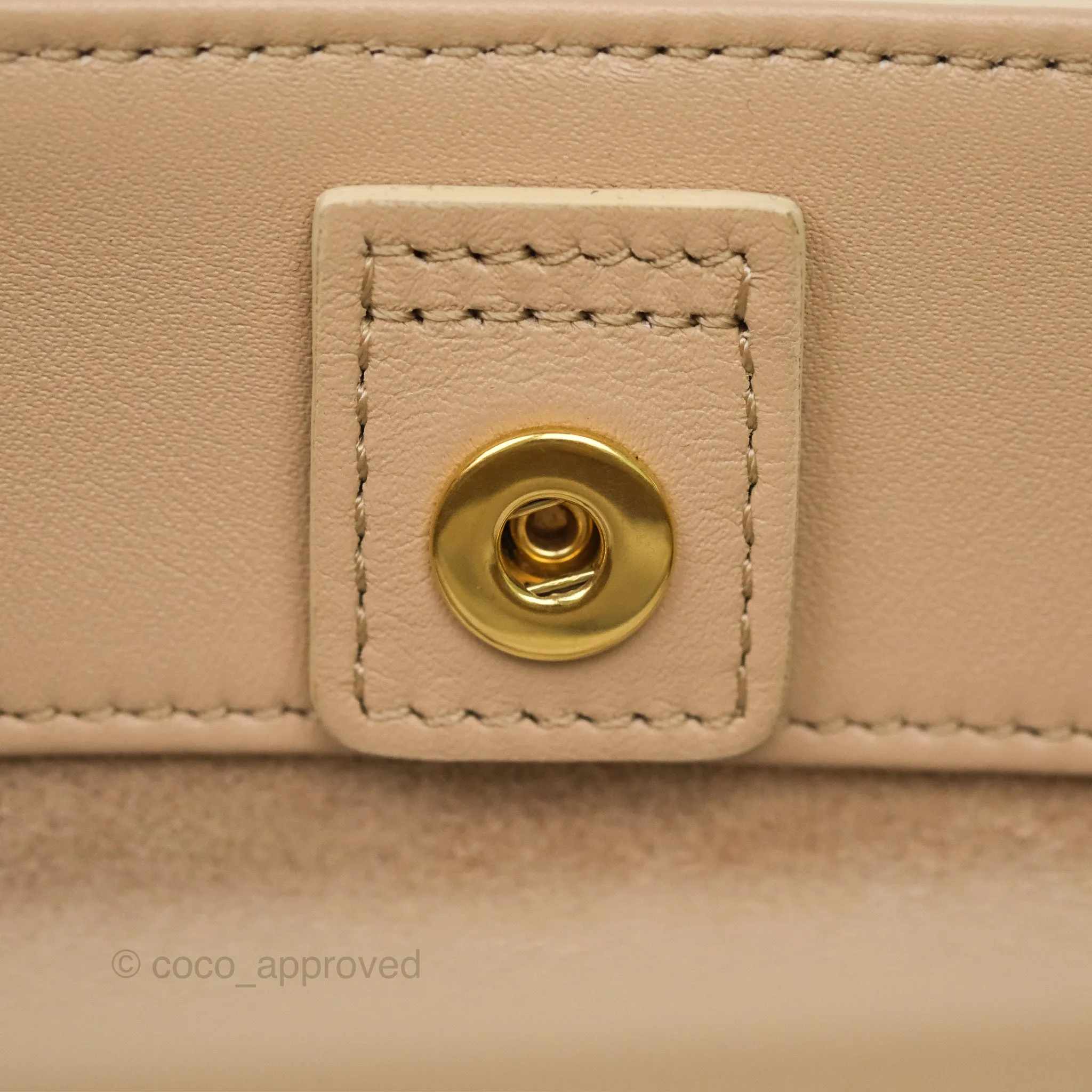 Celine Small Bucket Cuir Triomphe Calfskin Nude