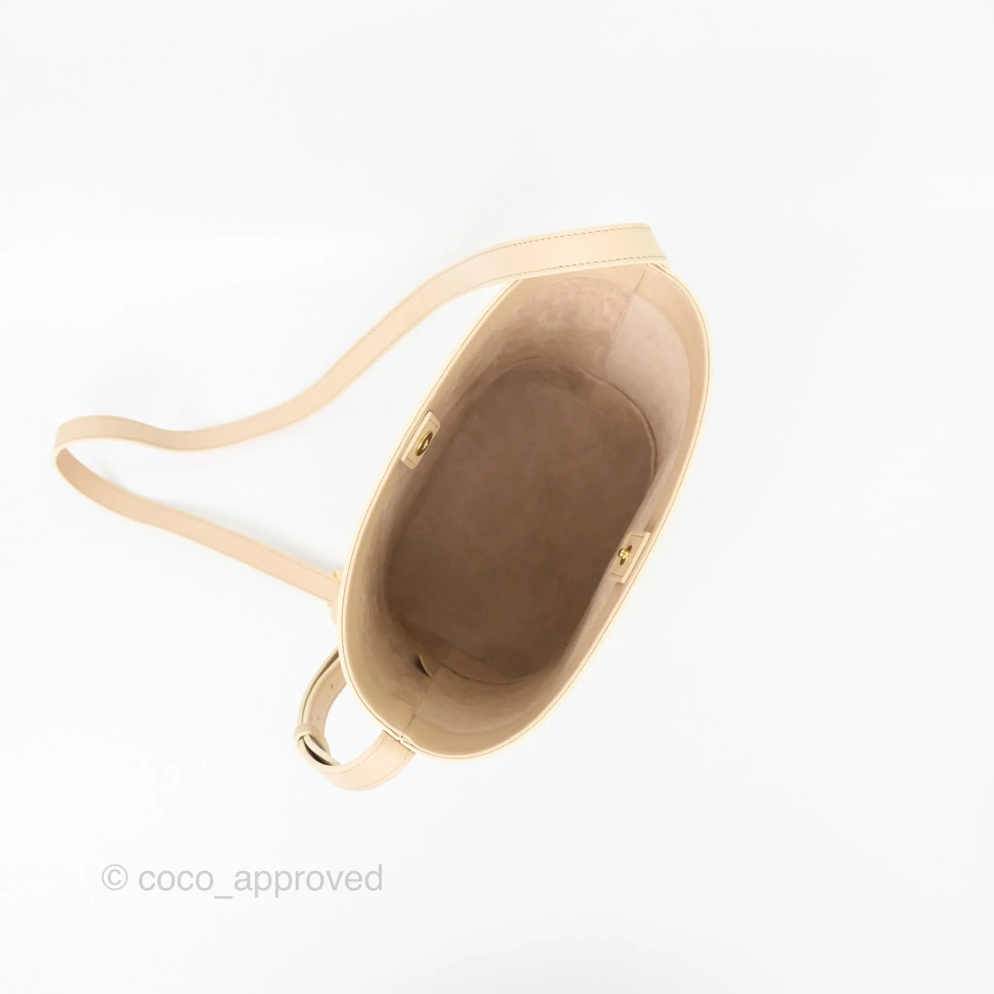 Celine Small Bucket Cuir Triomphe Calfskin Nude