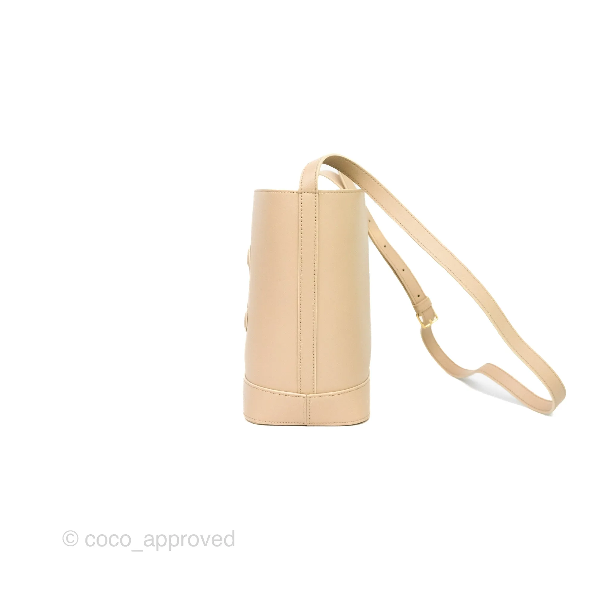 Celine Small Bucket Cuir Triomphe Calfskin Nude